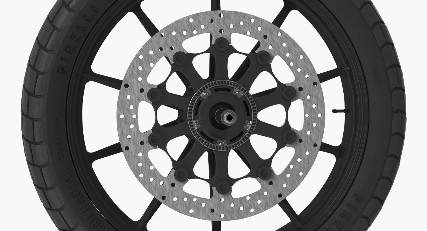 Motorcycle Front Wheel 3D