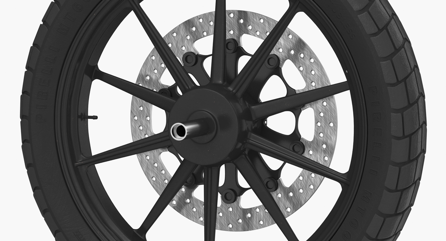 Motorcycle Front Wheel 3D