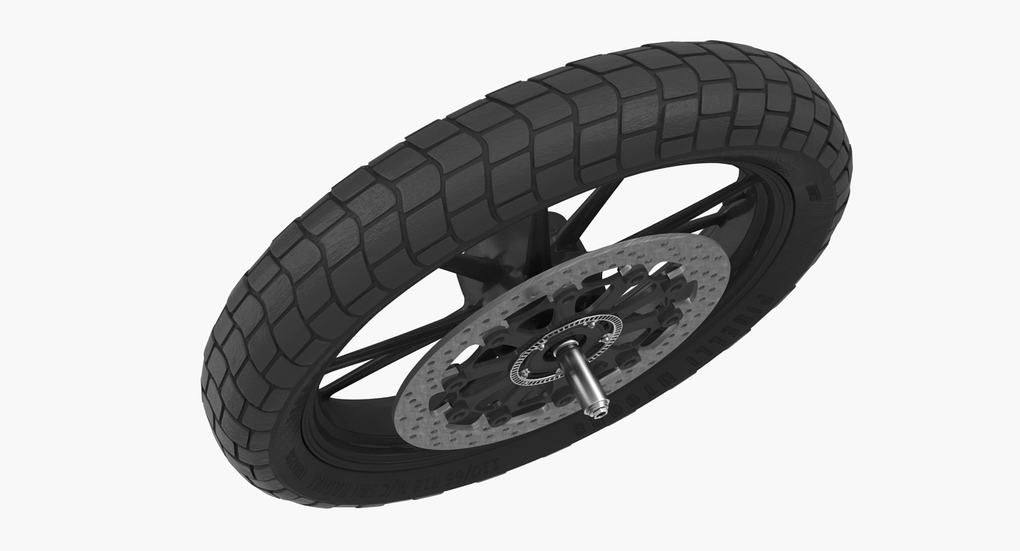 Motorcycle Front Wheel 3D