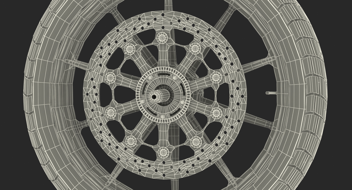 Motorcycle Front Wheel 3D