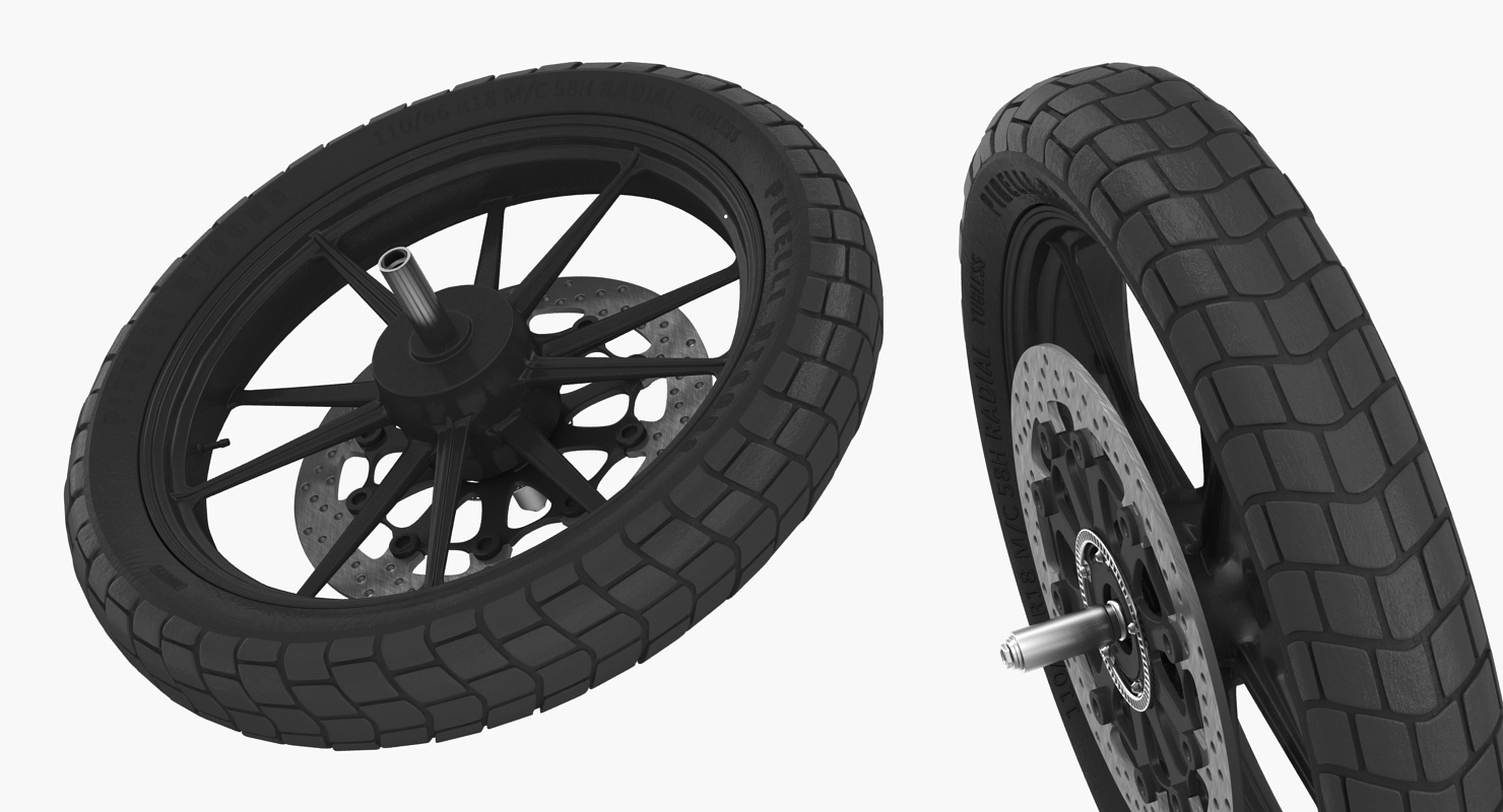 Motorcycle Front Wheel 3D