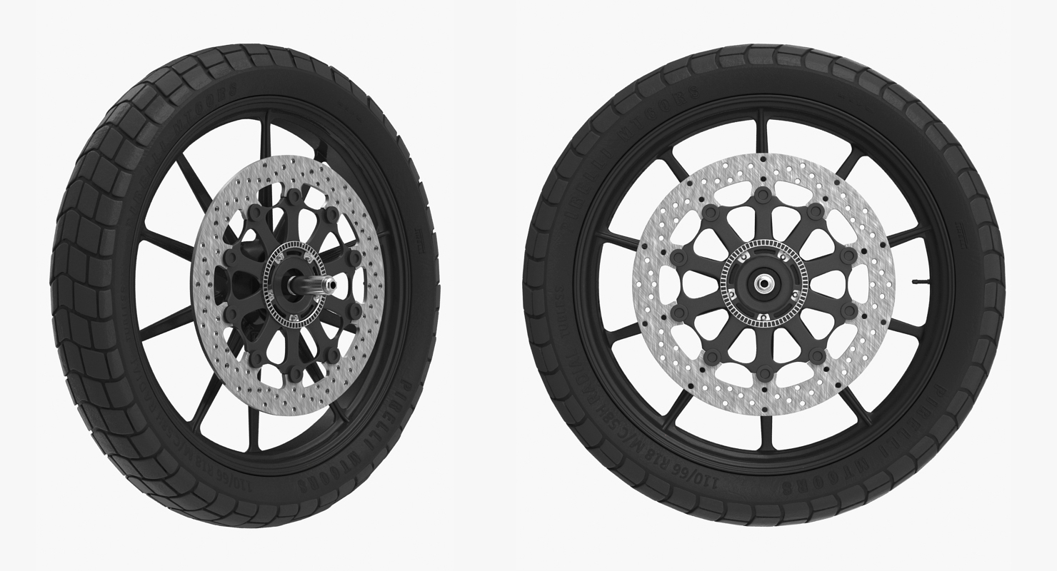 Motorcycle Front Wheel 3D