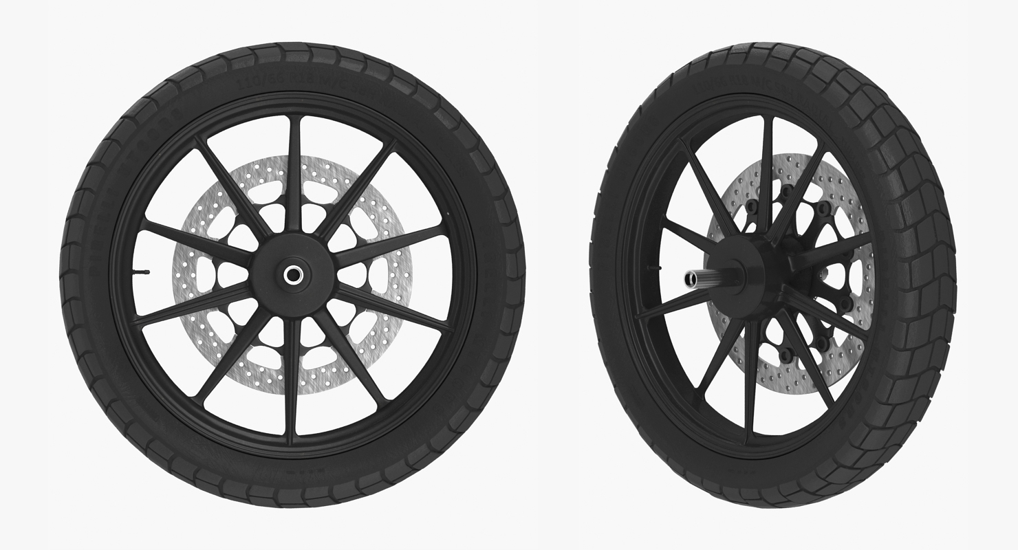 Motorcycle Front Wheel 3D