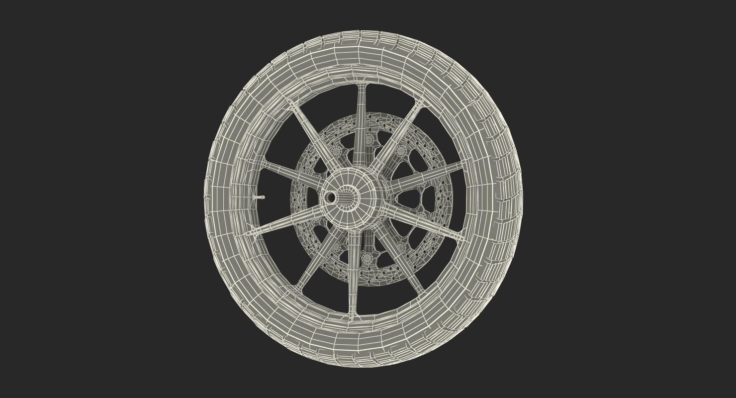 Motorcycle Front Wheel 3D