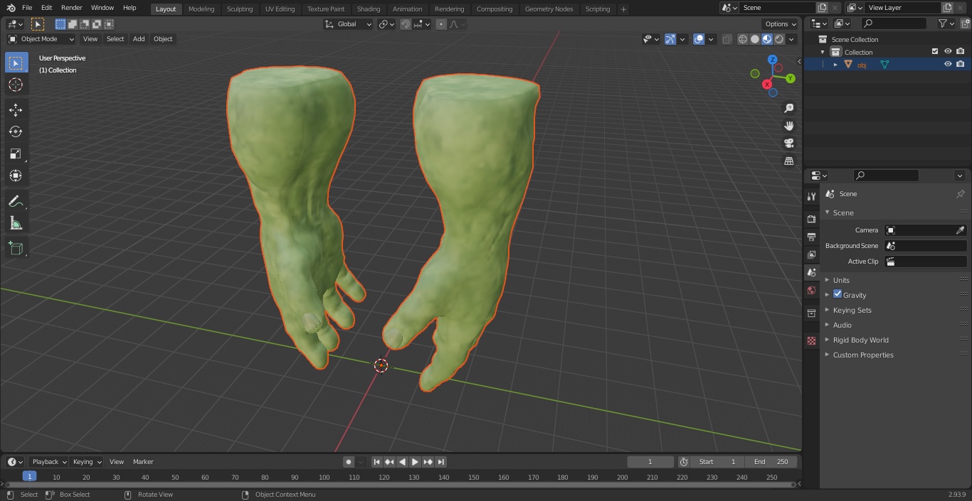 3D model Hulk Hands