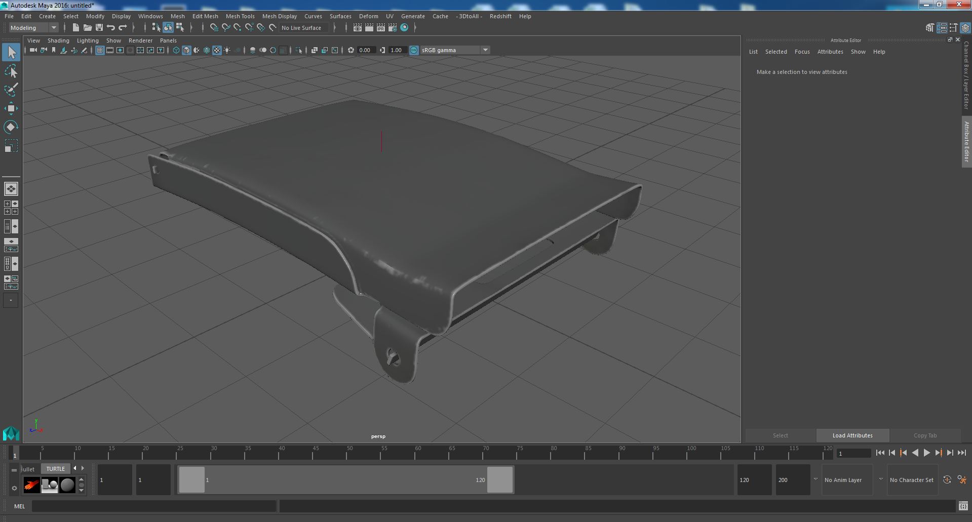 3D Military Belt model