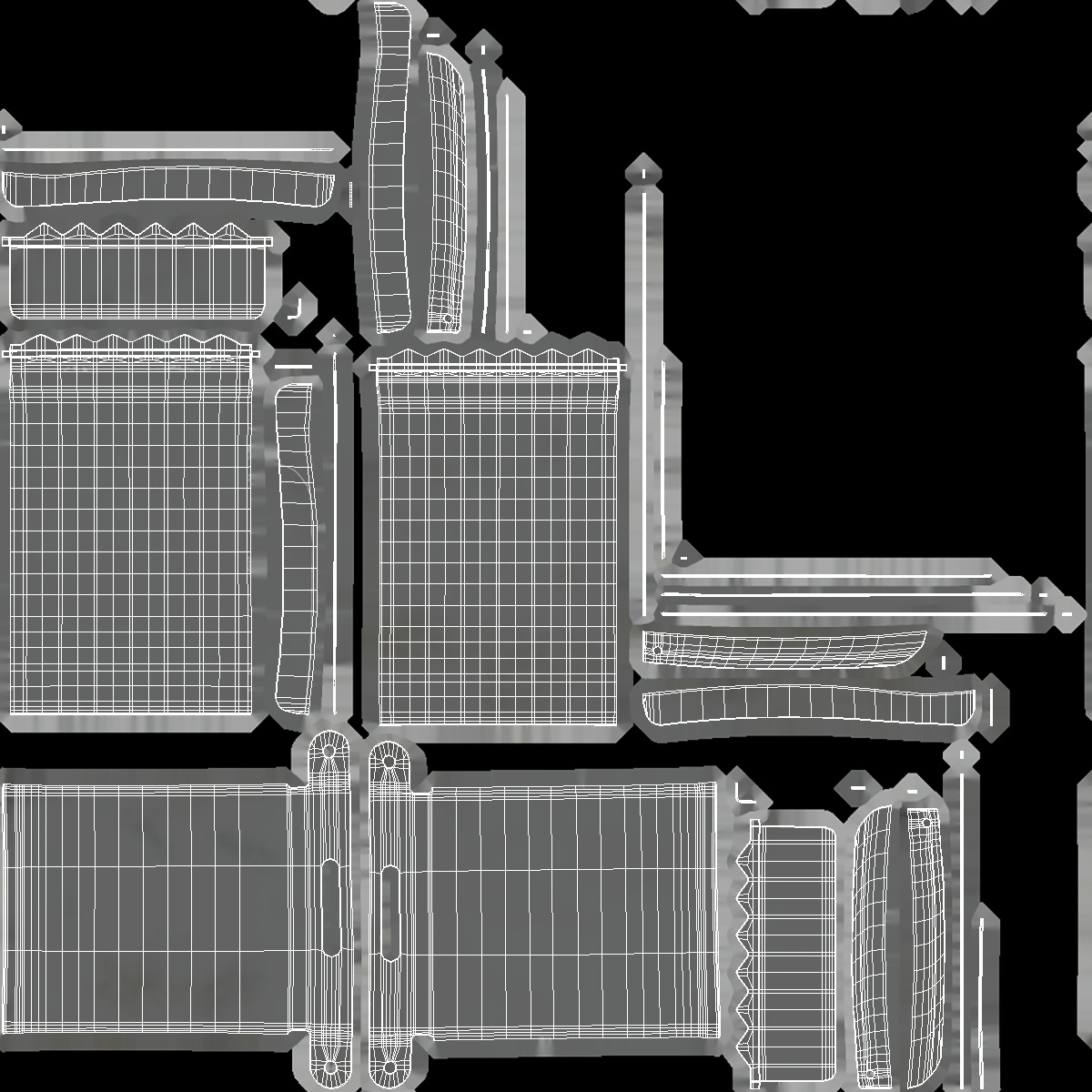 3D Military Belt model