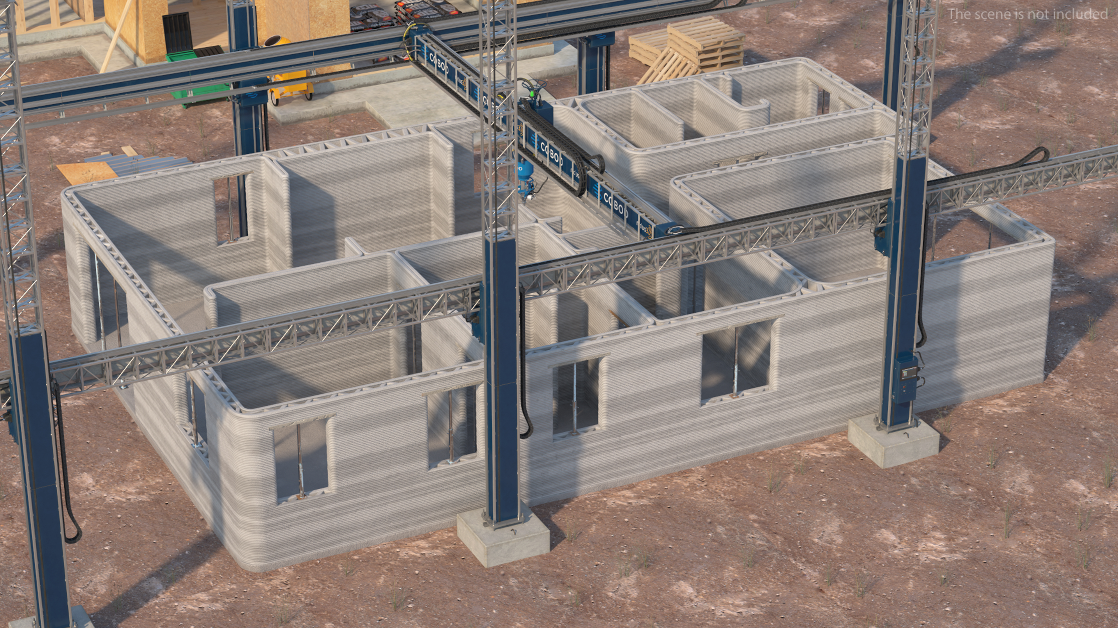 3D model Printing a Large Building