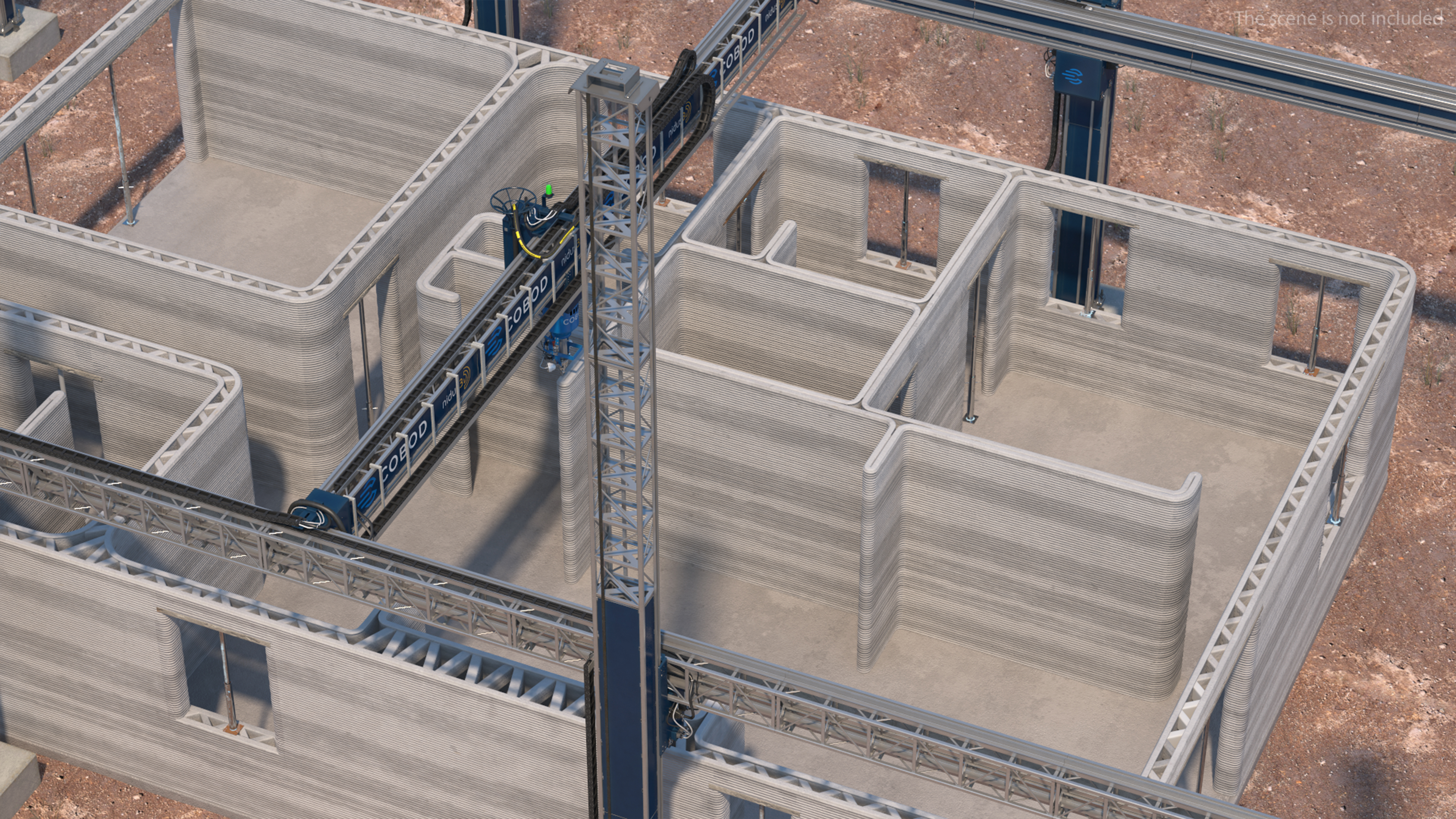 3D model Printing a Large Building