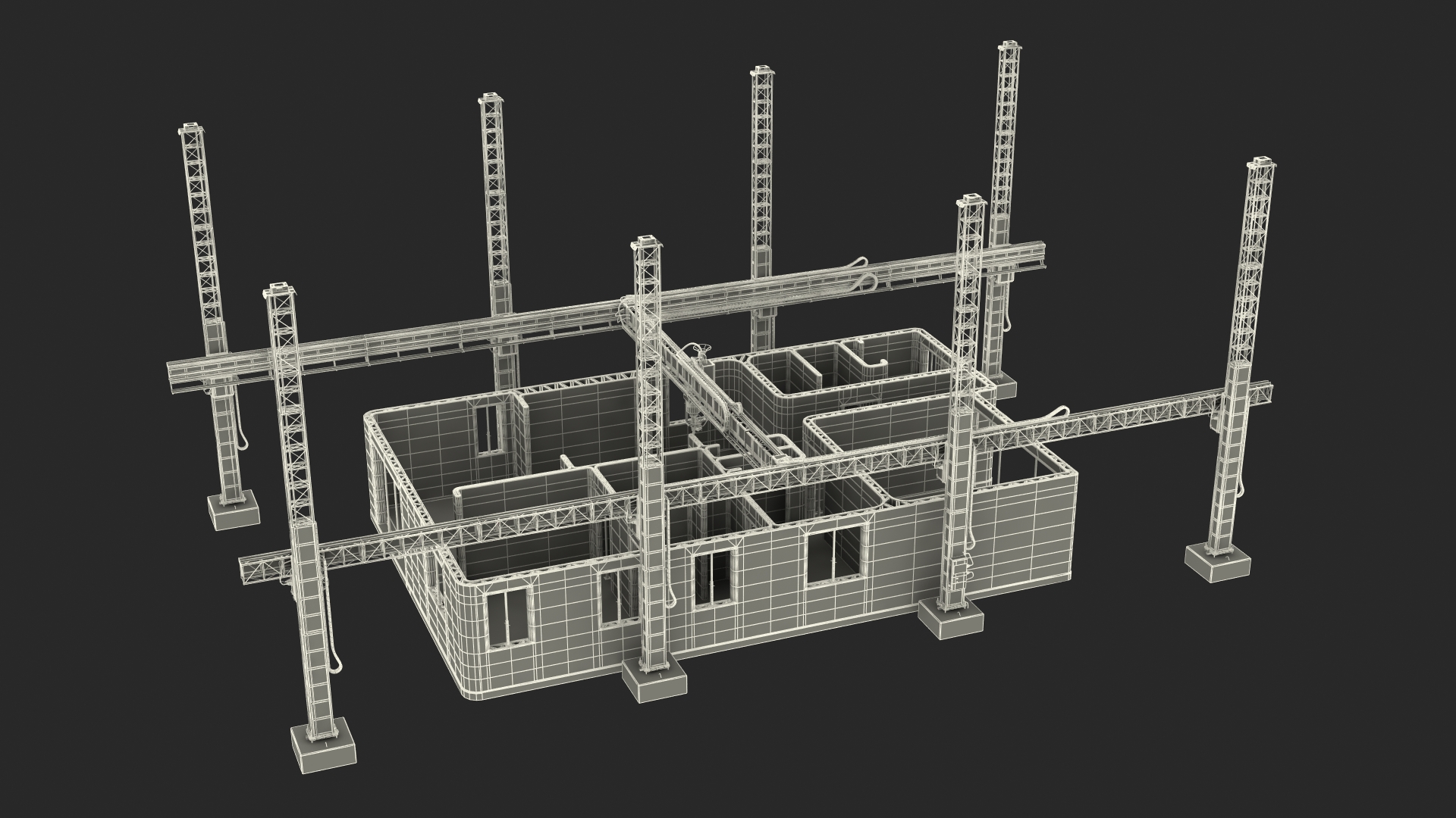 3D model Printing a Large Building