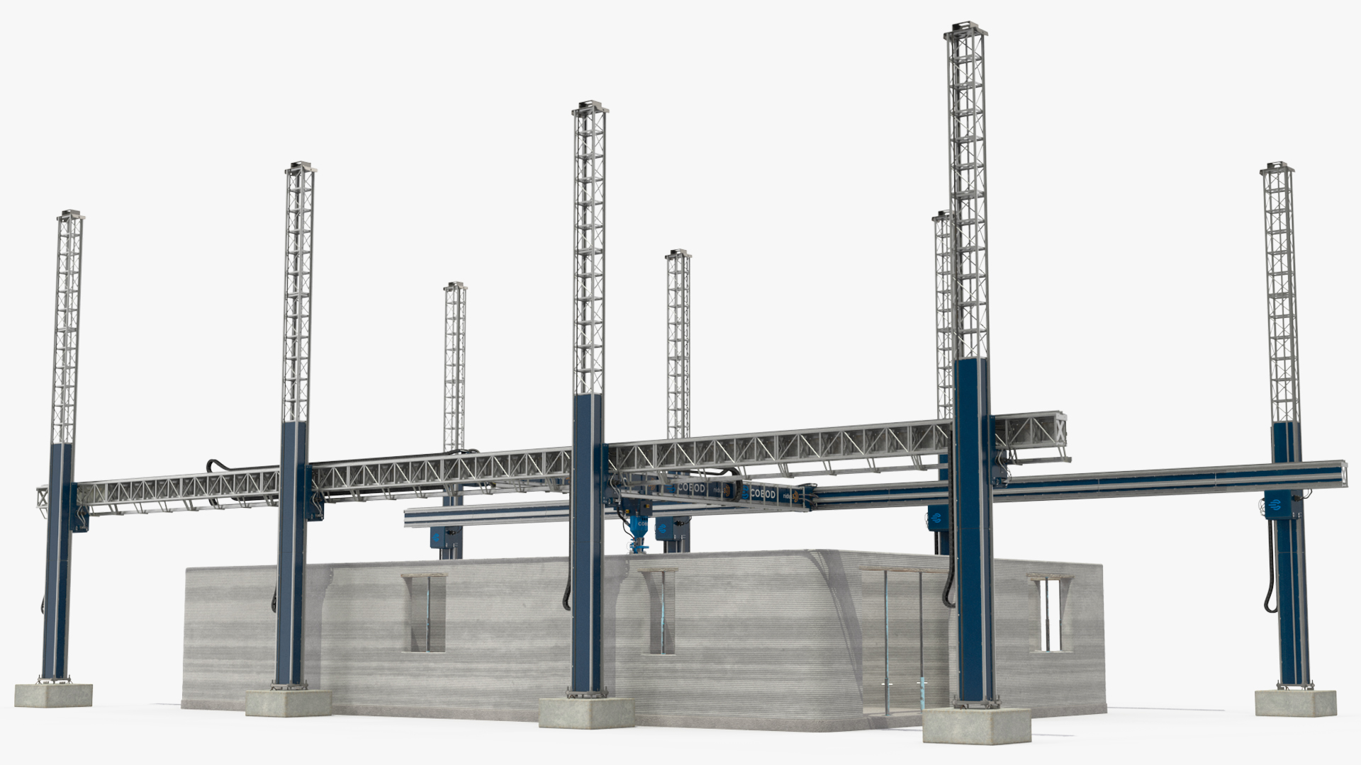 3D model Printing a Large Building