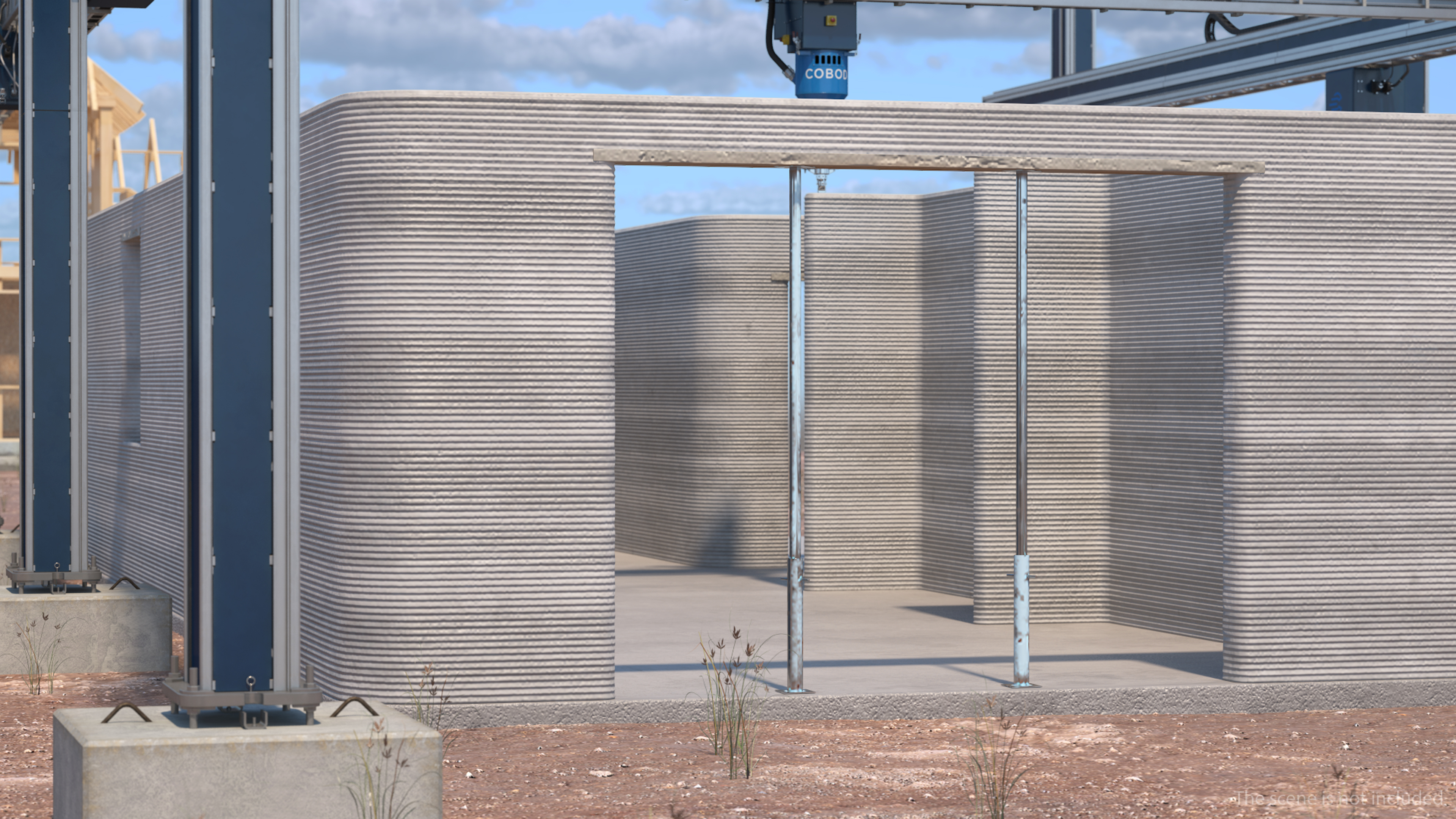 3D model Printing a Large Building
