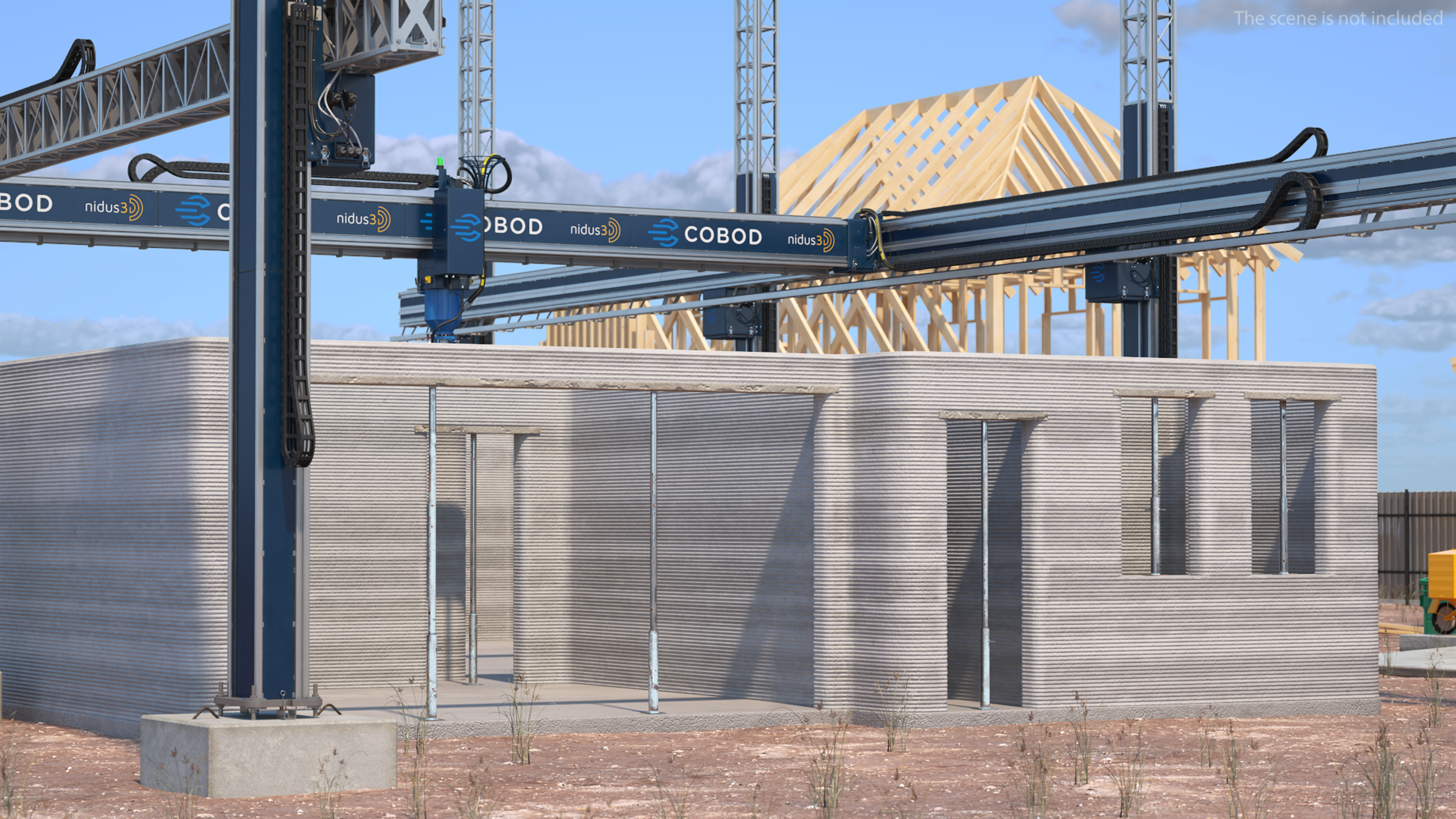 3D model Printing a Large Building