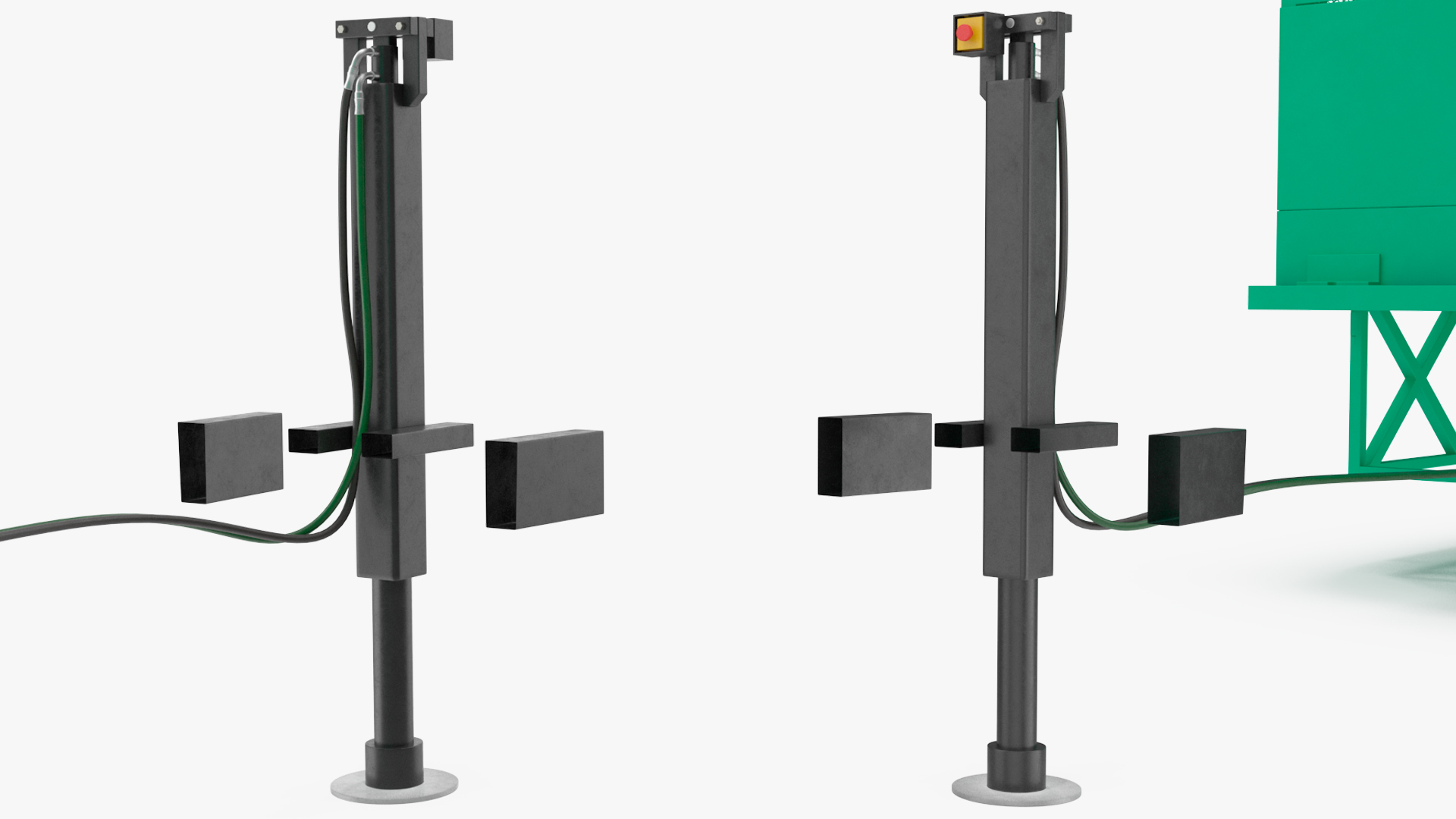 3D International Mobile Mechanical Drilling Machine Green Rigged