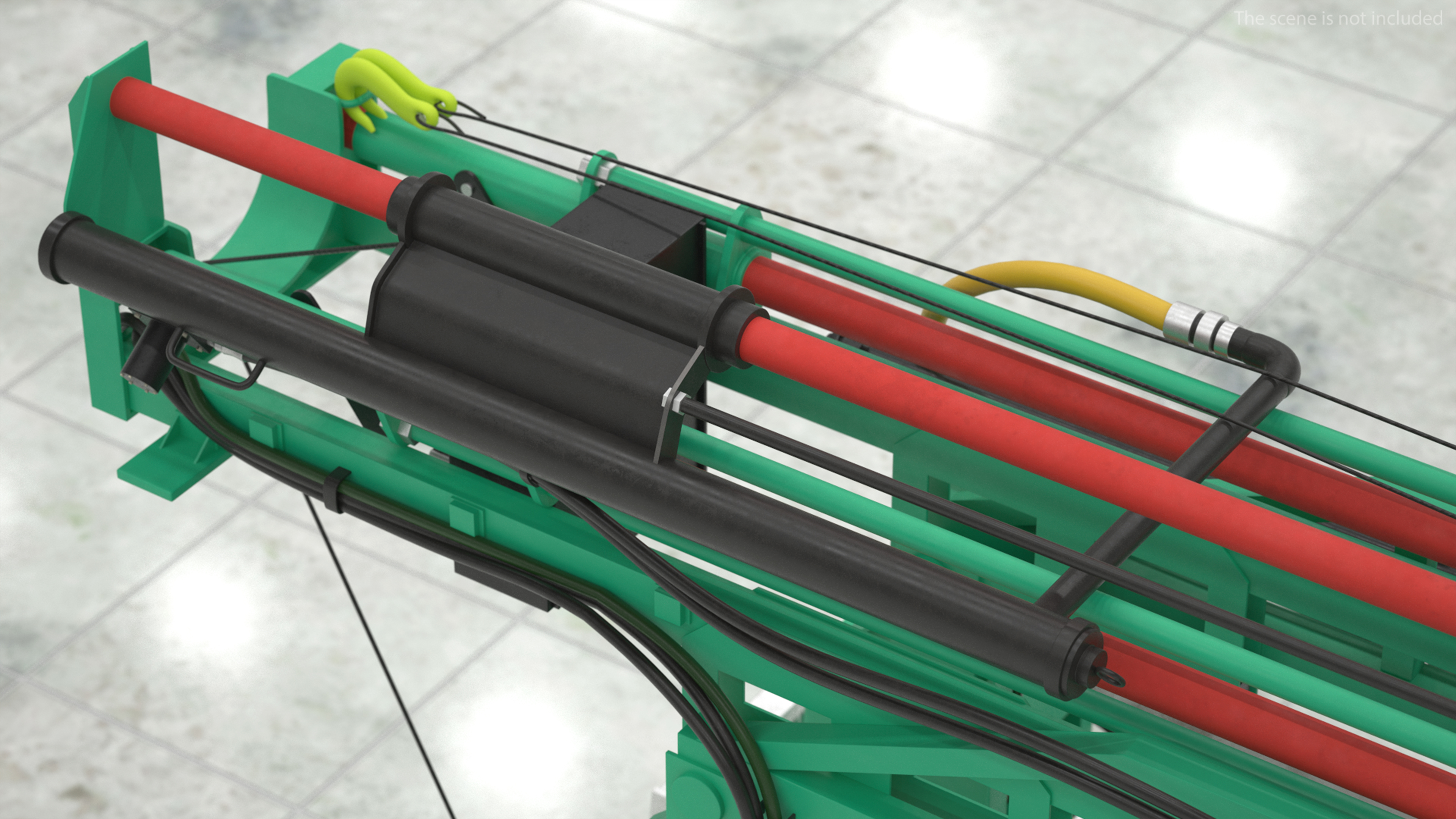 3D International Mobile Mechanical Drilling Machine Green Rigged