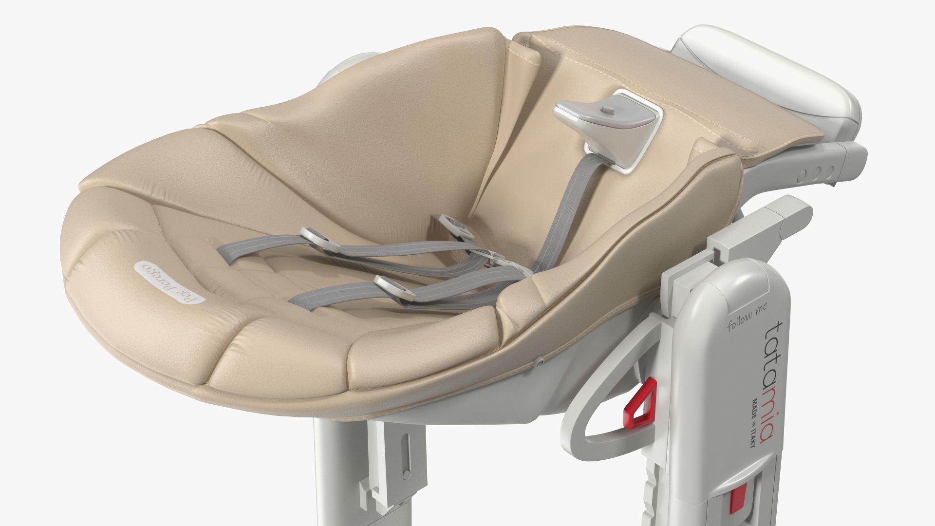 3D Baby High Chair Peg Perego Horizontal Beige model