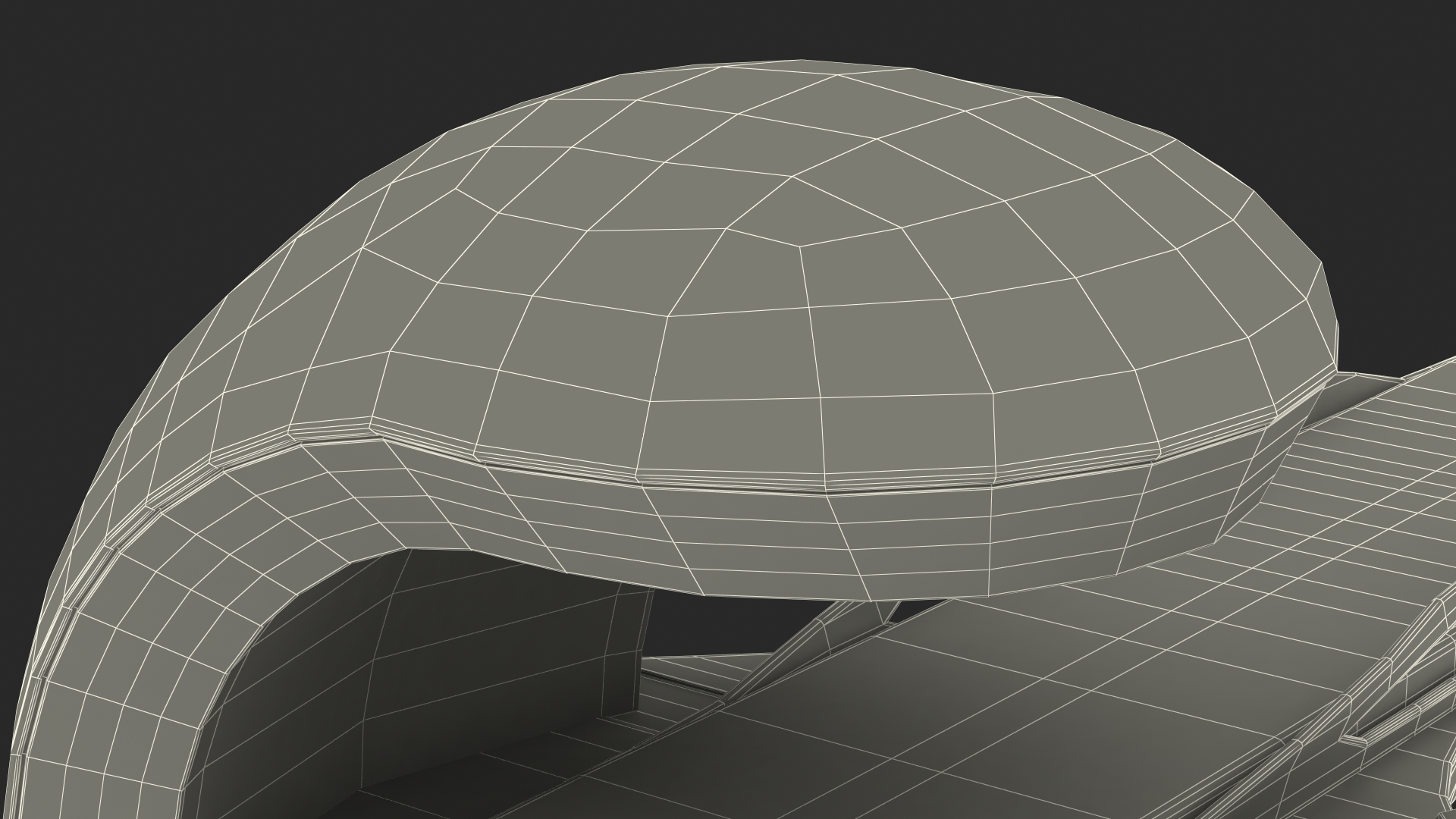 Futuristic ICU Health Care Device White 3D model
