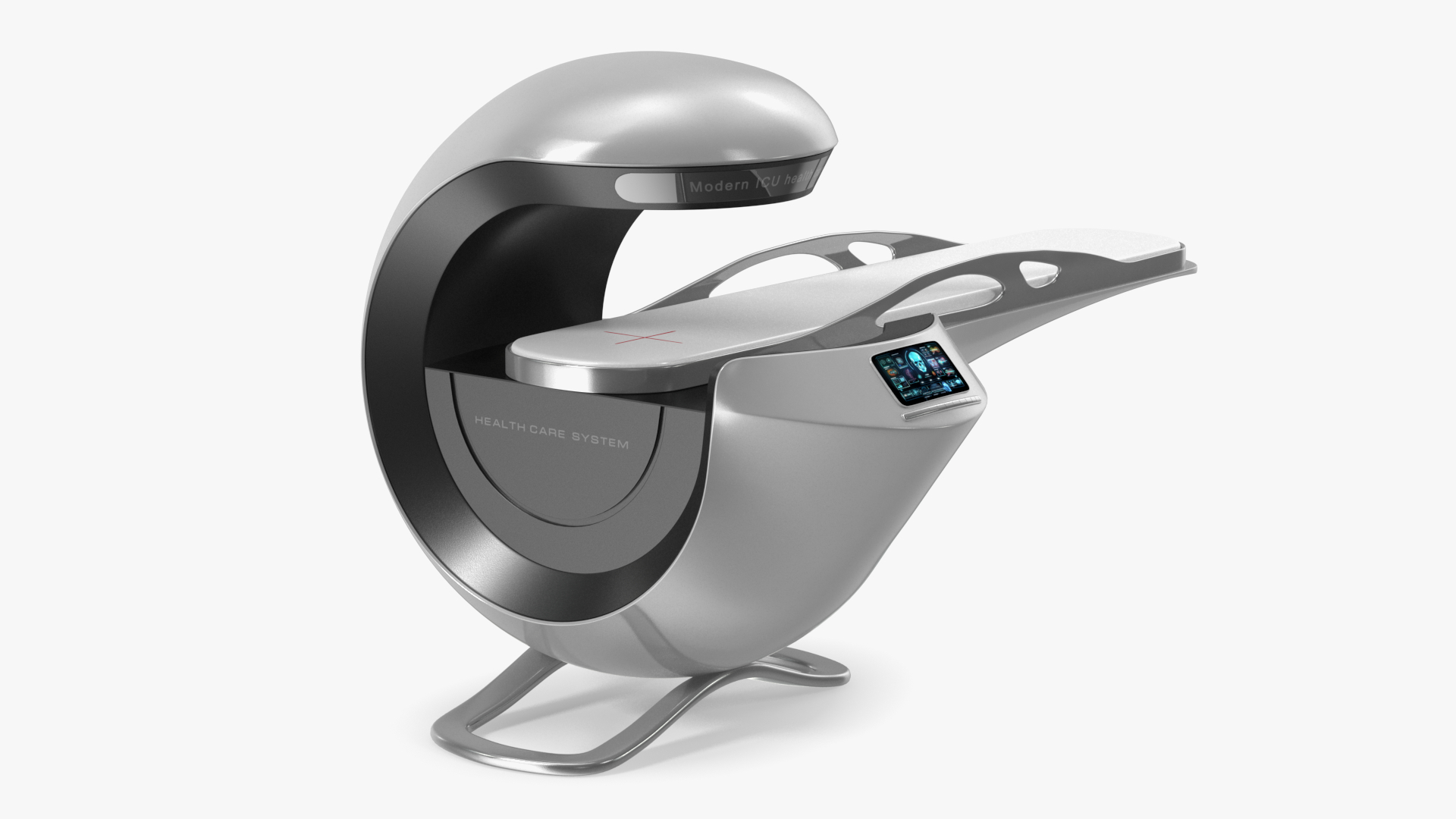 Futuristic ICU Health Care Device White 3D model