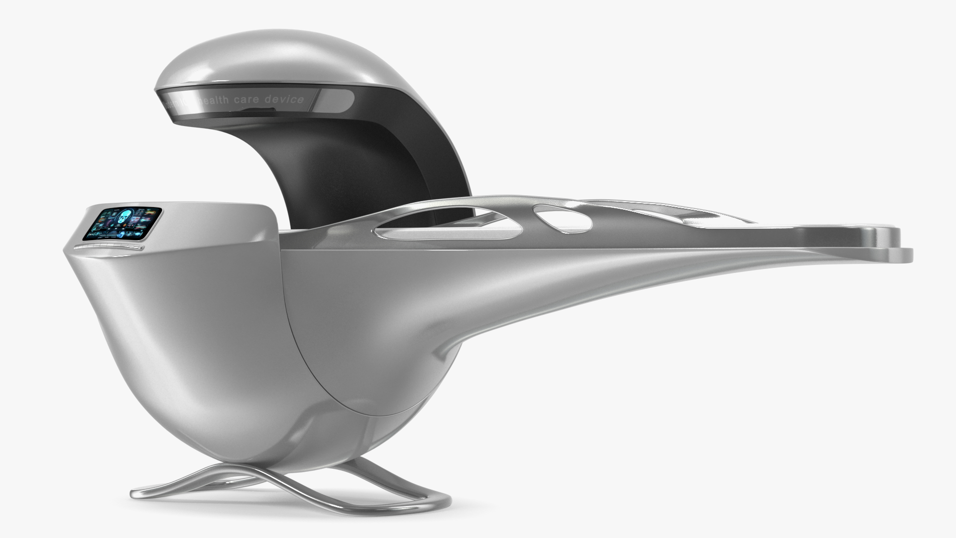 Futuristic ICU Health Care Device White 3D model