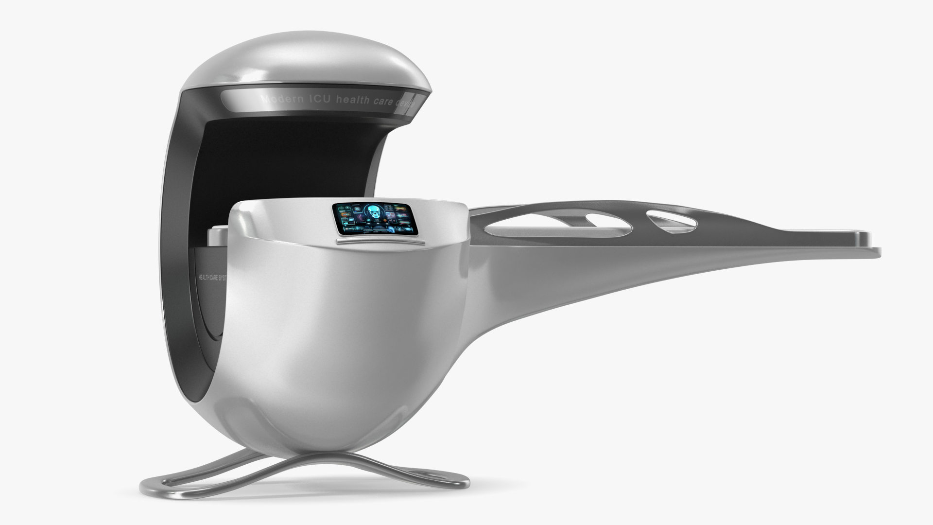 Futuristic ICU Health Care Device White 3D model
