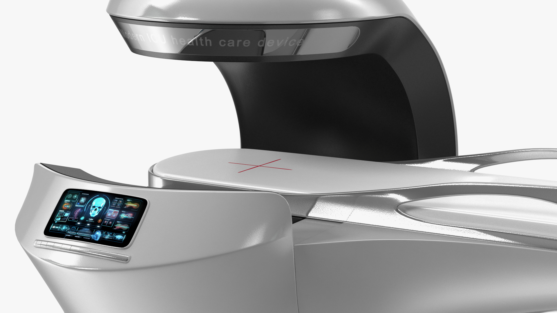 Futuristic ICU Health Care Device White 3D model
