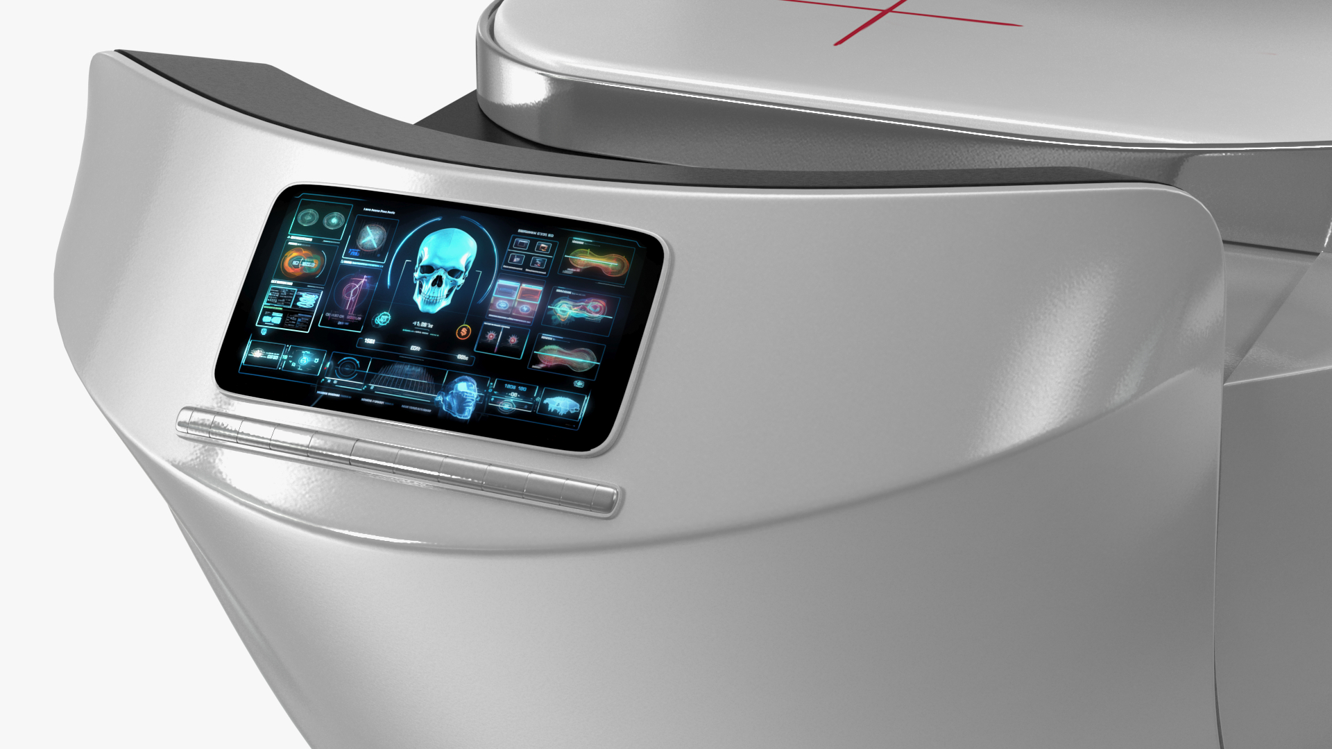 Futuristic ICU Health Care Device White 3D model