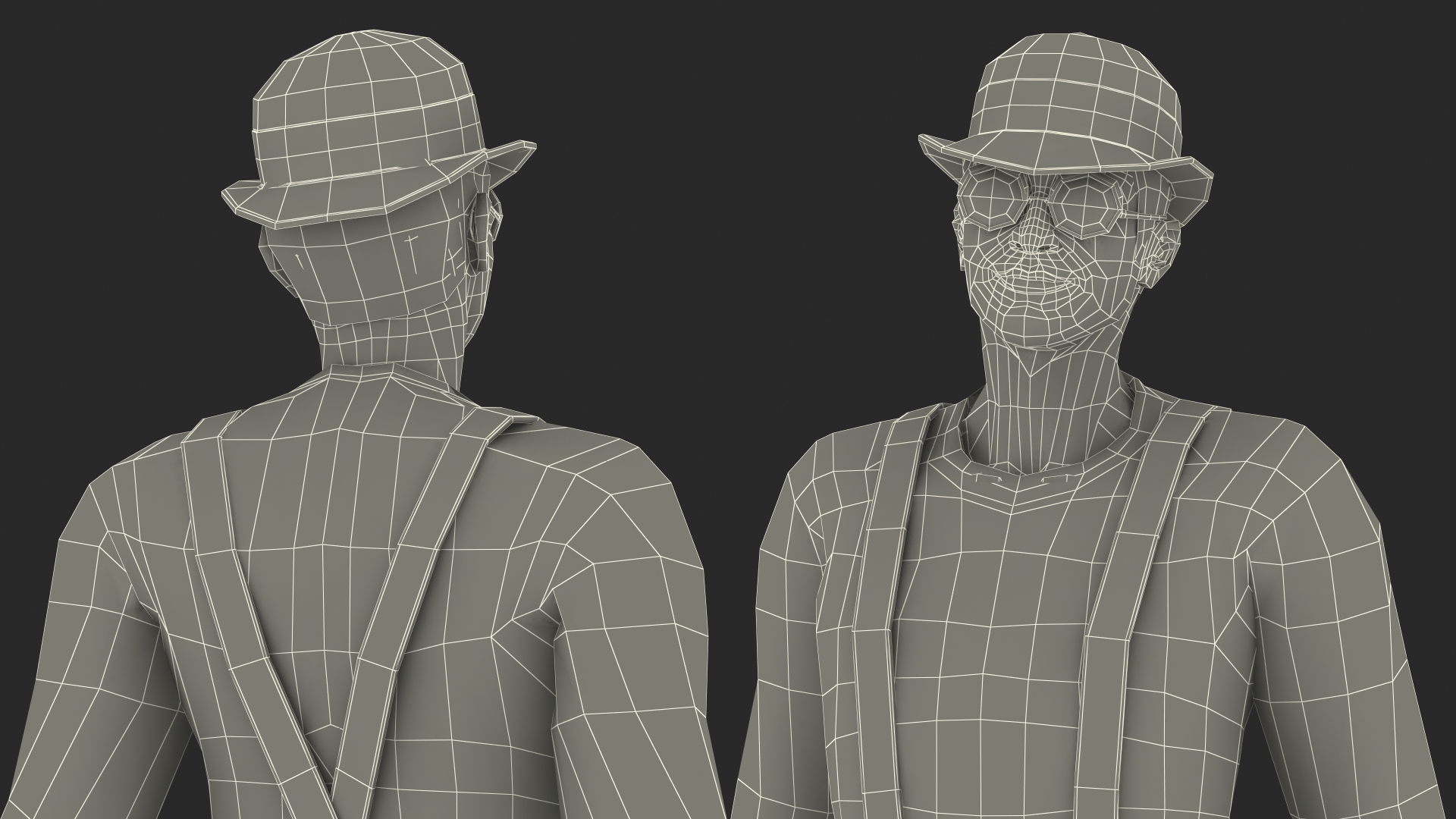 3D Fashionable Chinese Man model