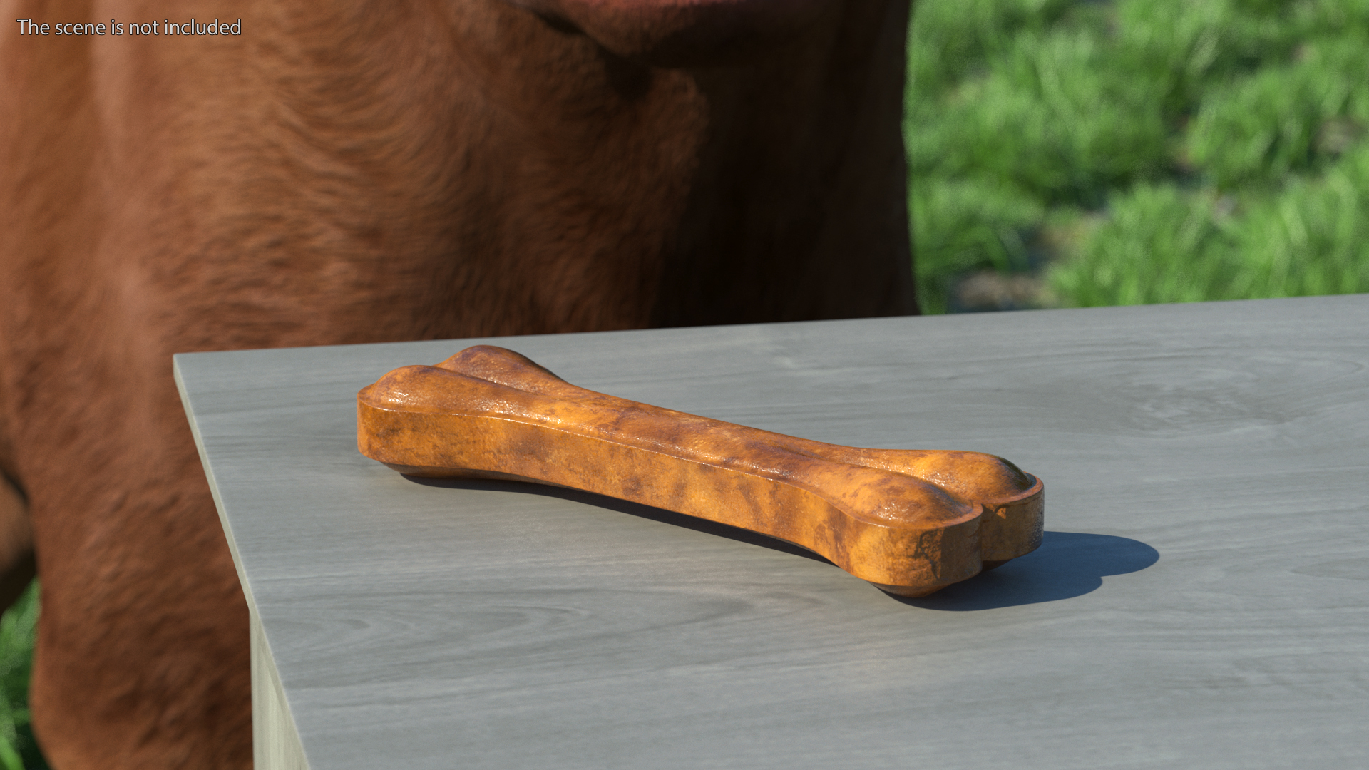 3D model Dog Bone Treat Small Dark