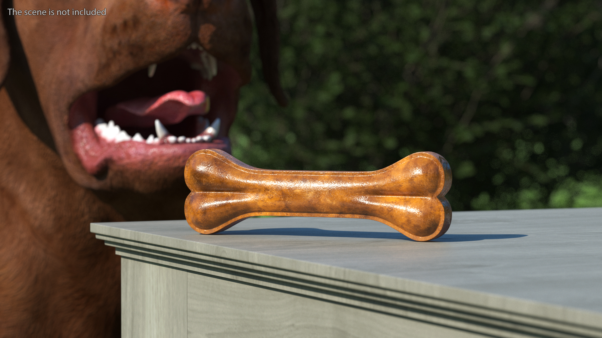 3D model Dog Bone Treat Small Dark