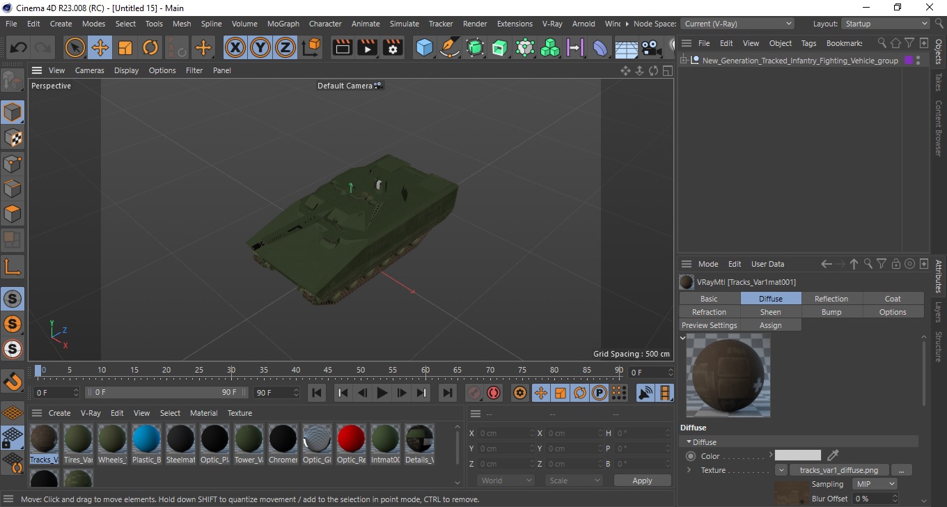 3D New Generation Tracked Infantry Fighting Vehicle model