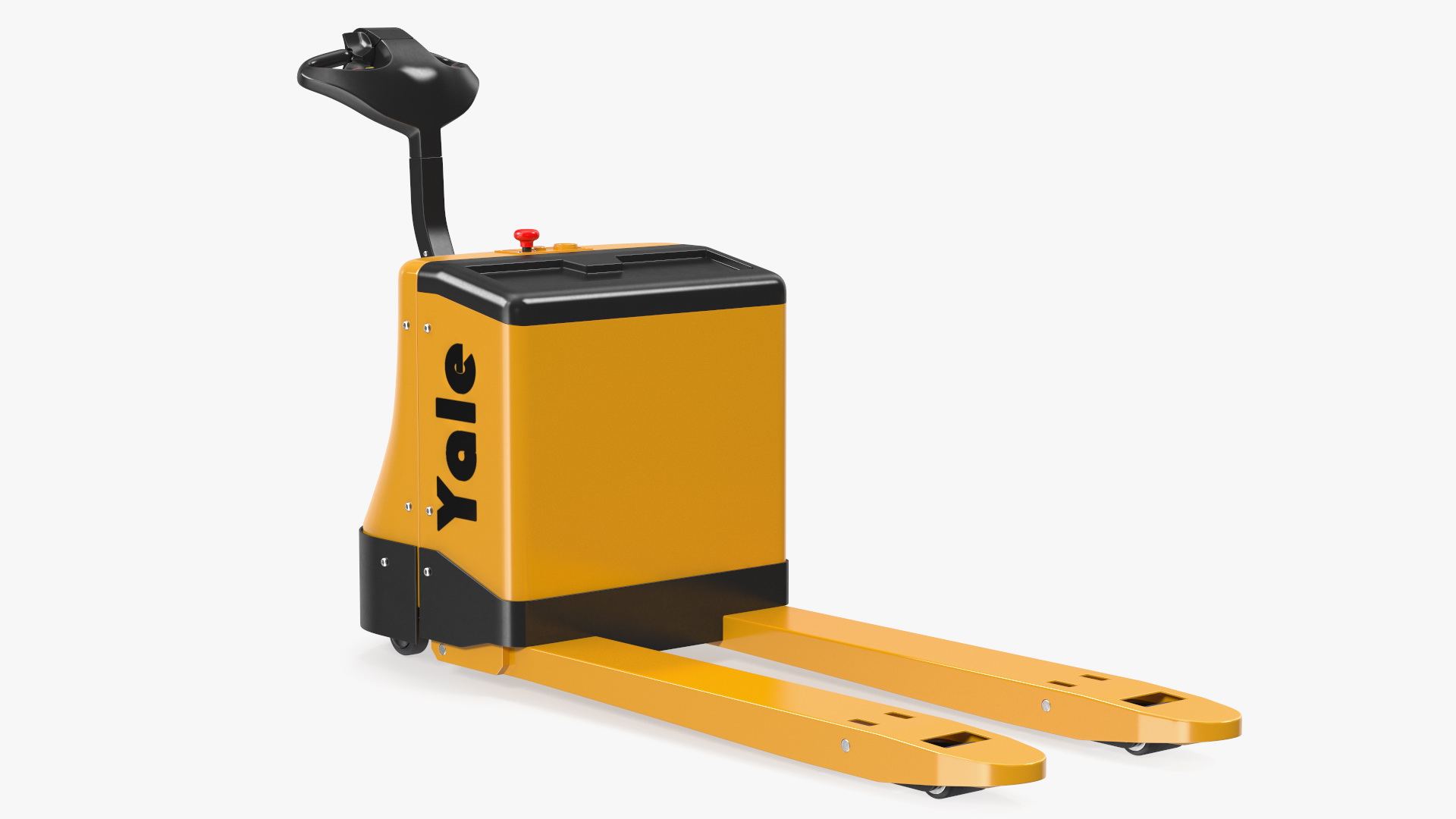 3D Electric Pallet Jack and Wooden Pallet model