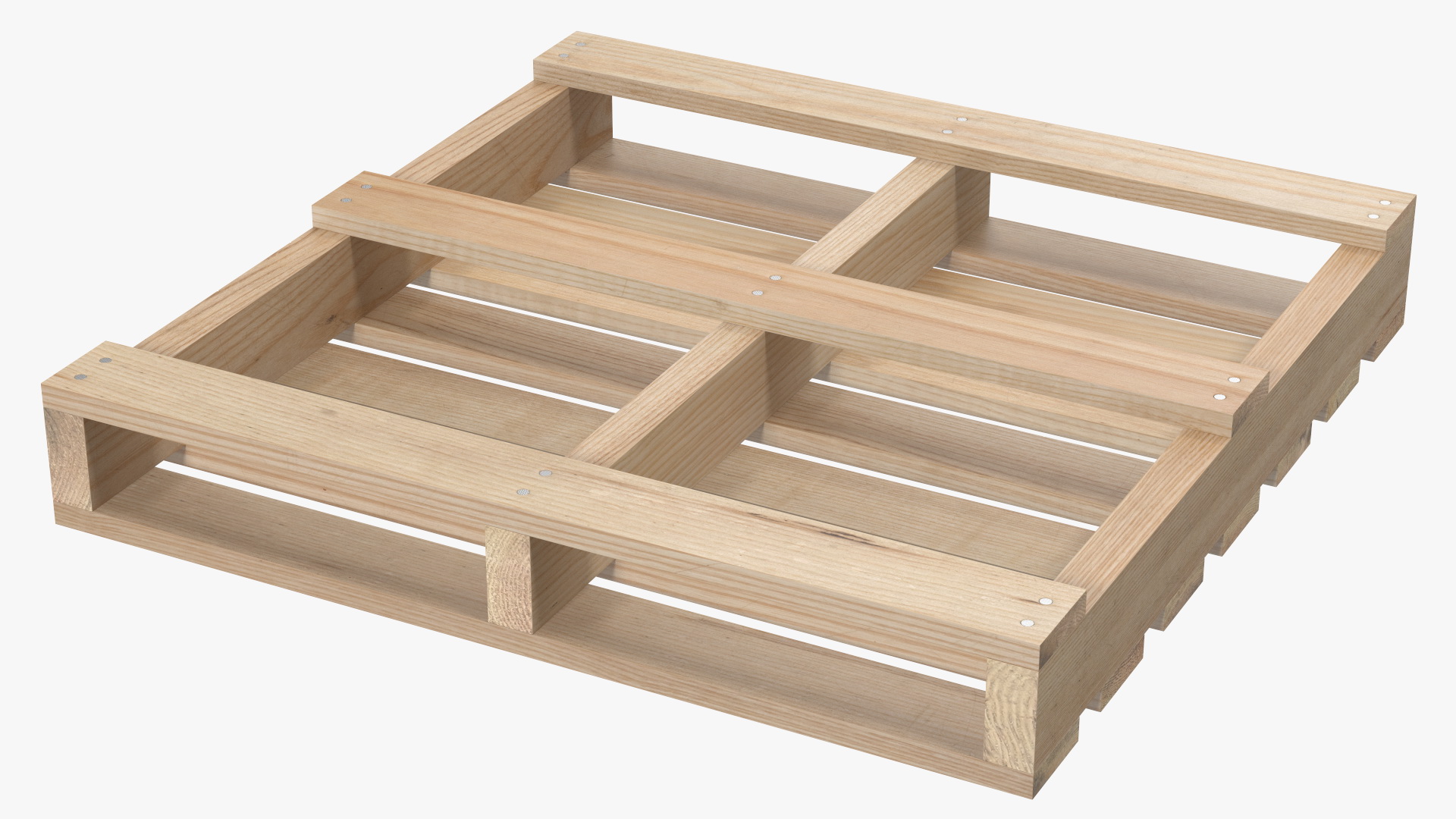 3D Electric Pallet Jack and Wooden Pallet model