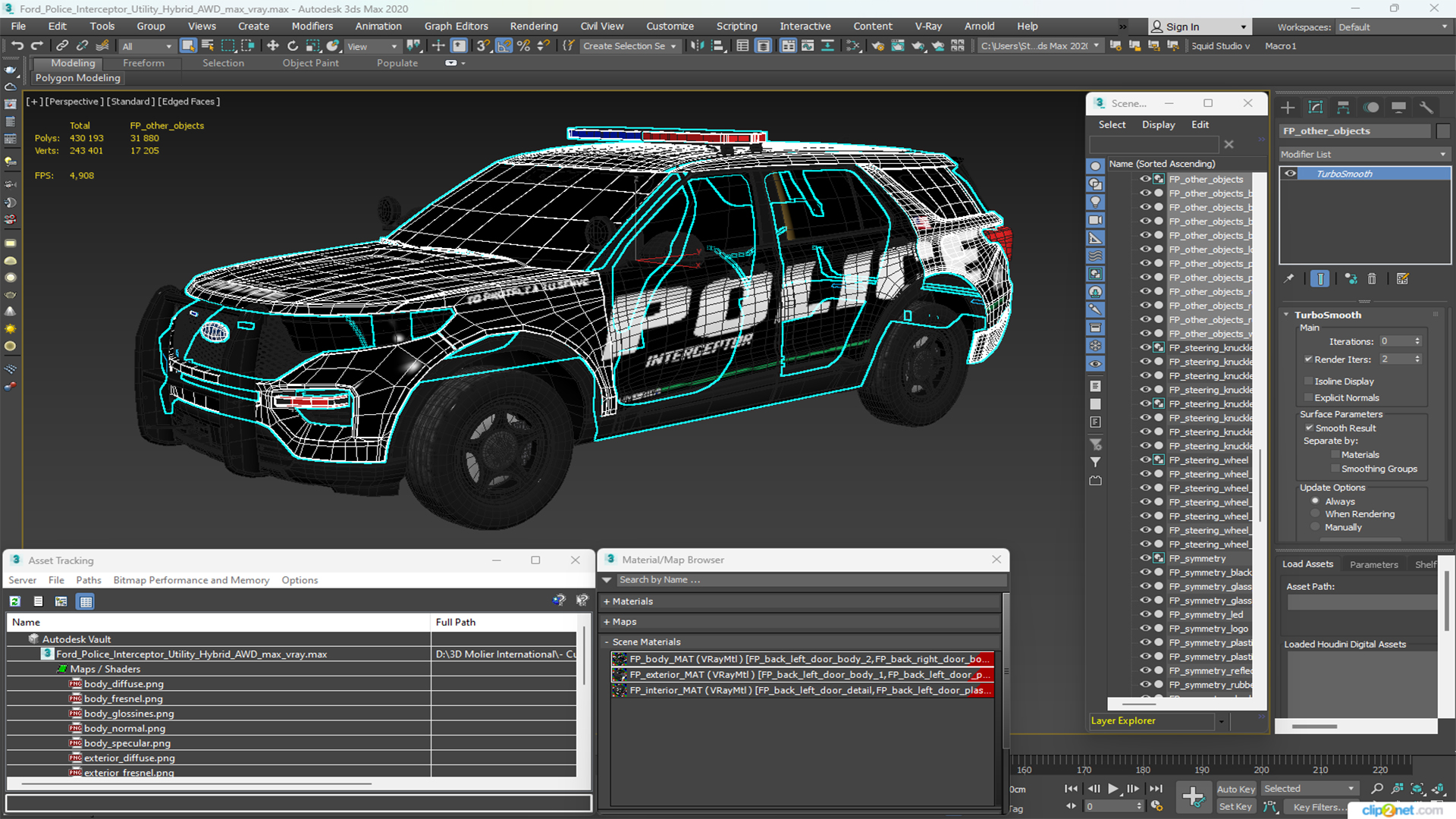Ford Police Interceptor Utility Hybrid AWD 3D