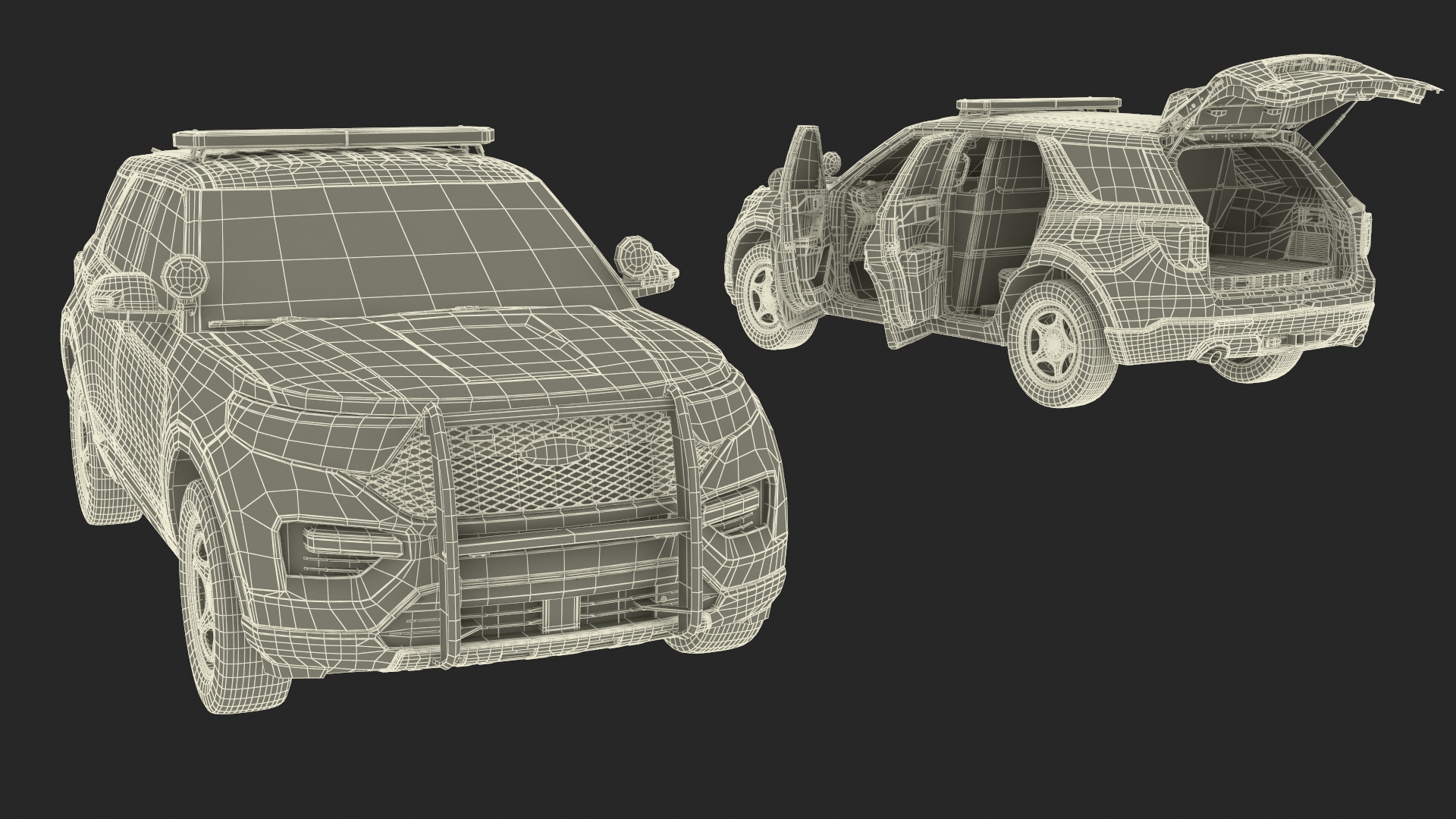 Ford Police Interceptor Utility Hybrid AWD 3D