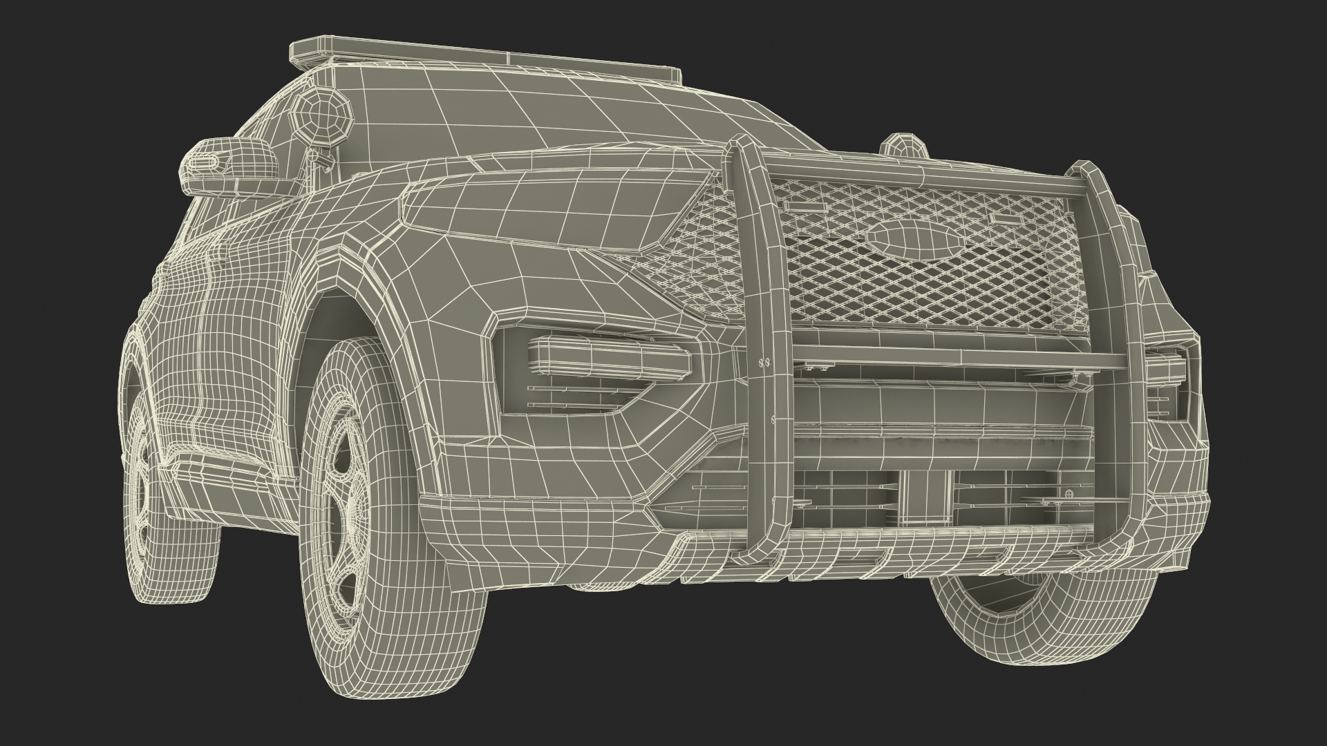 Ford Police Interceptor Utility Hybrid AWD 3D