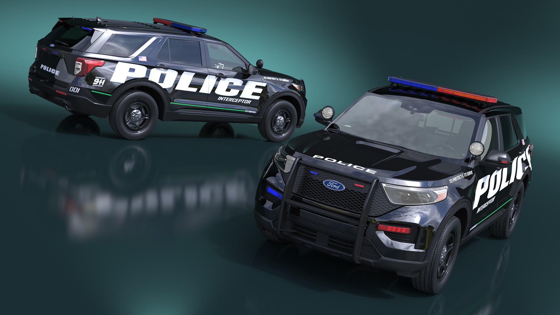 Ford Police Interceptor Utility Hybrid AWD 3D