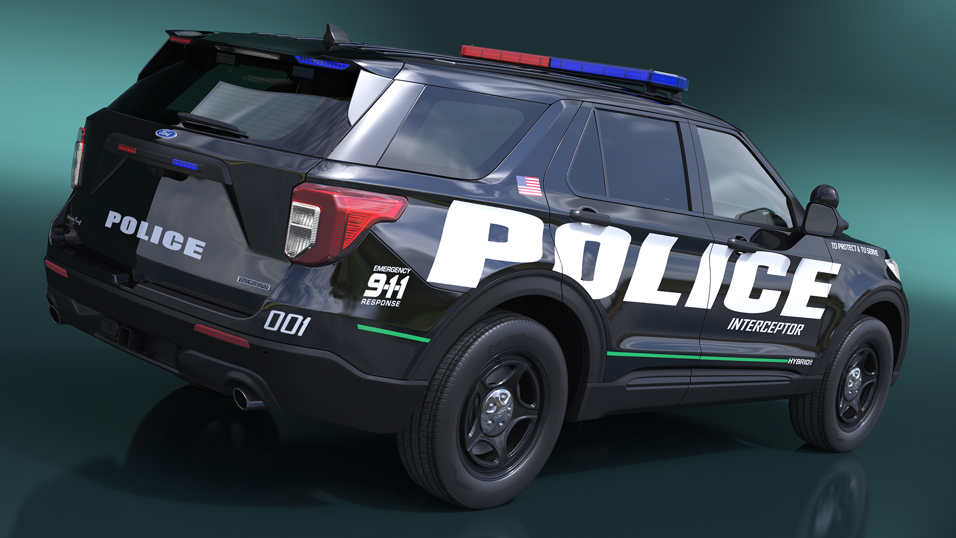 Ford Police Interceptor Utility Hybrid AWD 3D