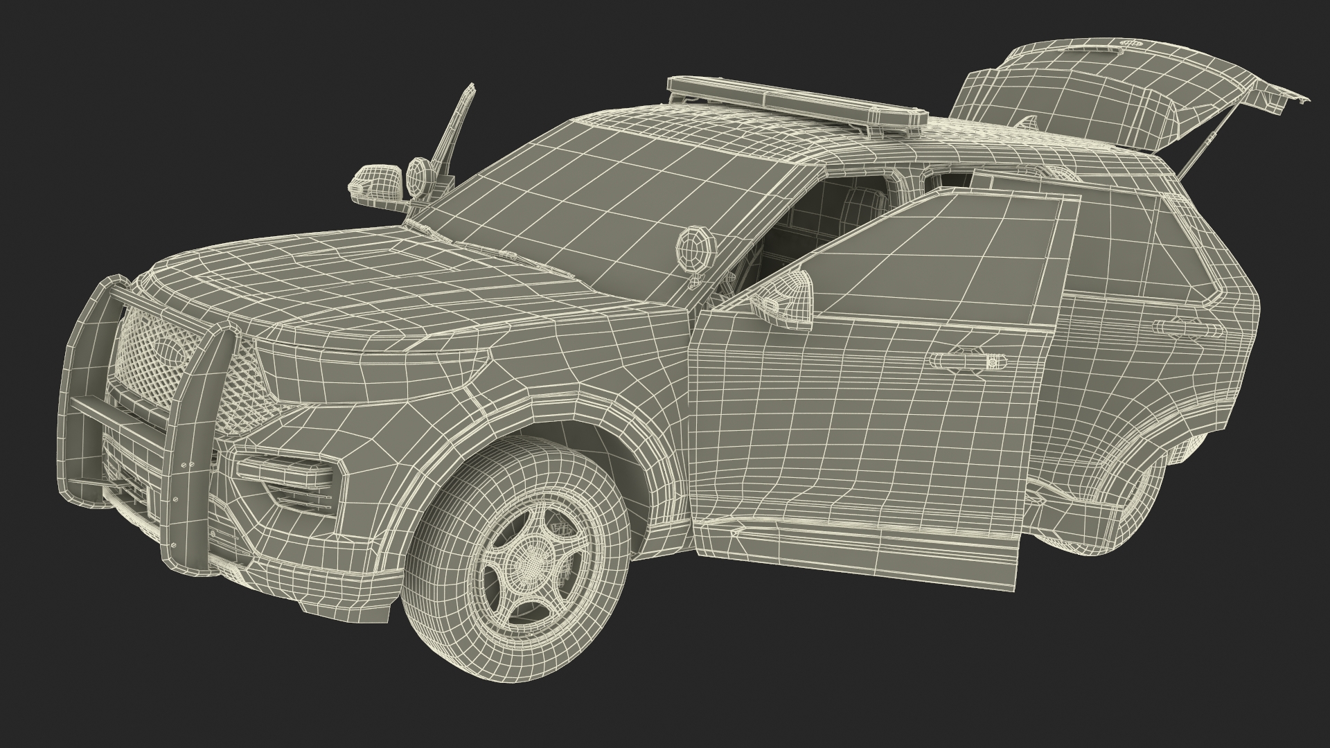 Ford Police Interceptor Utility Hybrid AWD 3D