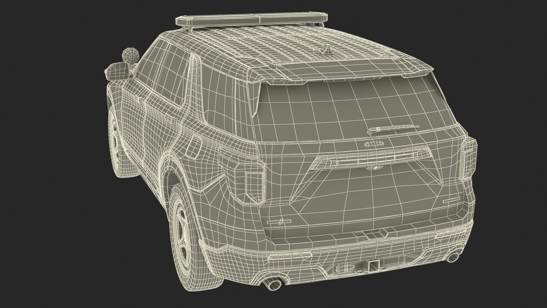 Ford Police Interceptor Utility Hybrid AWD 3D