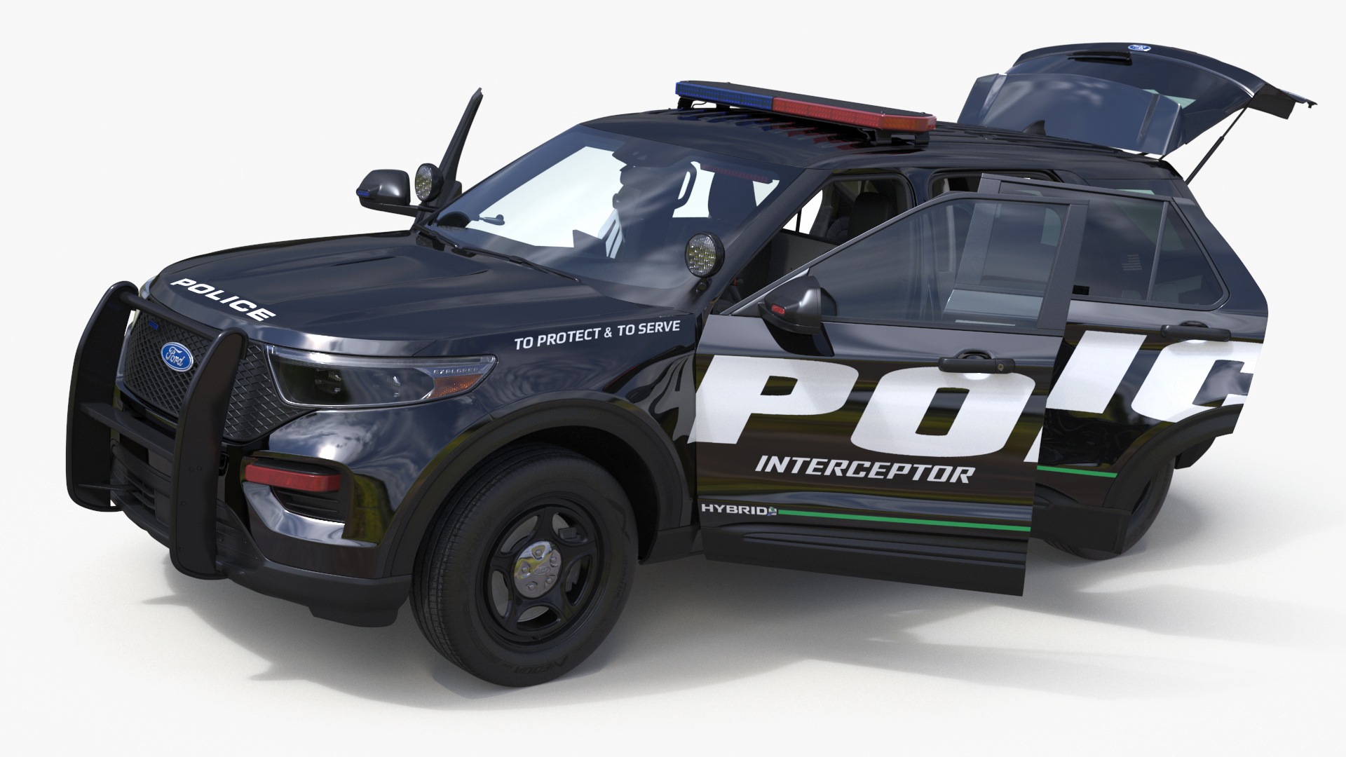 Ford Police Interceptor Utility Hybrid AWD 3D