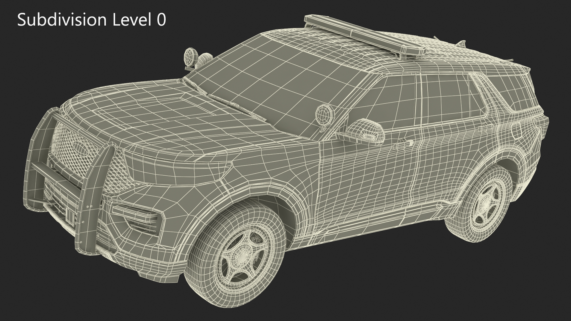 Ford Police Interceptor Utility Hybrid AWD 3D