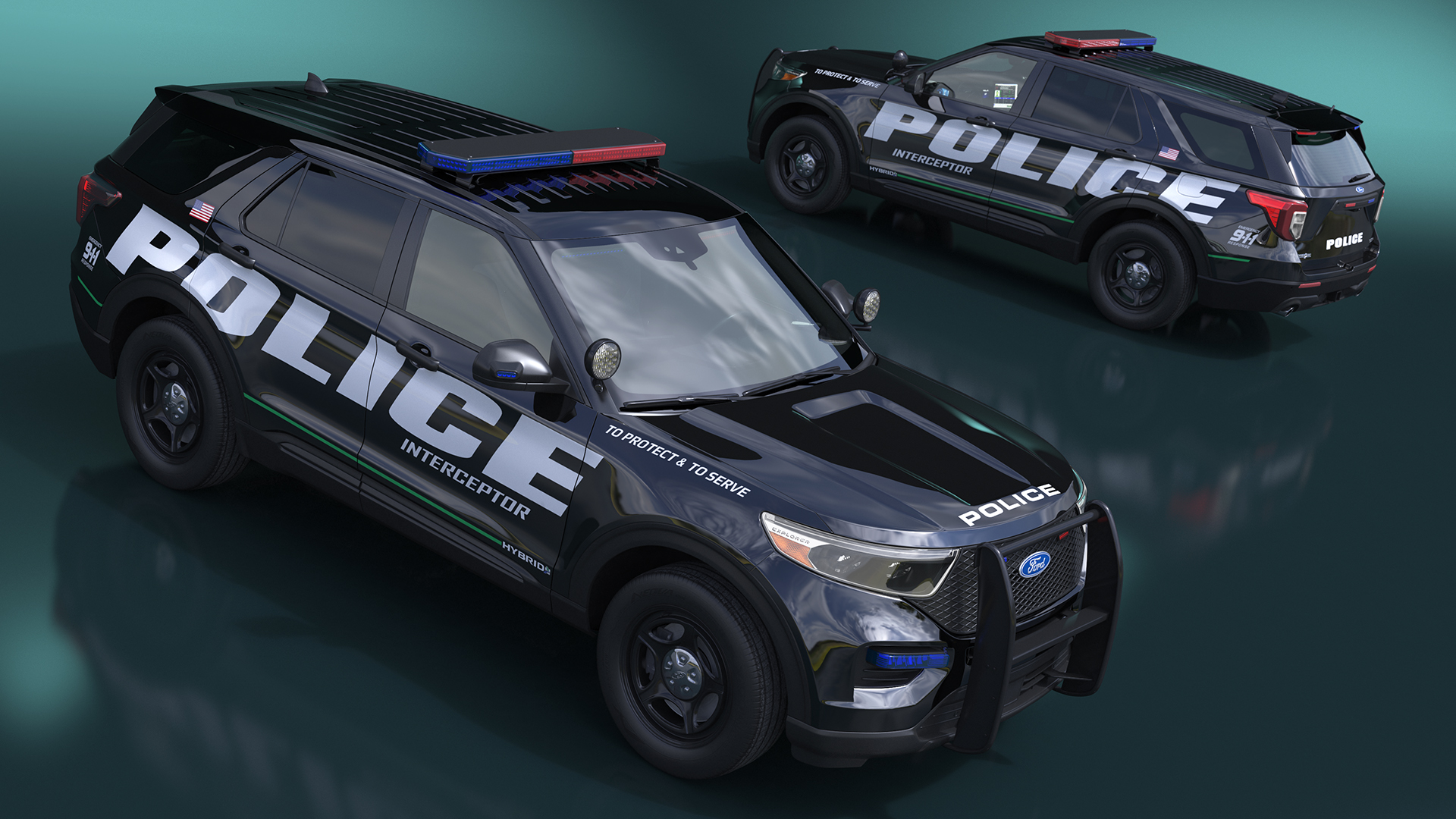 Ford Police Interceptor Utility Hybrid AWD 3D