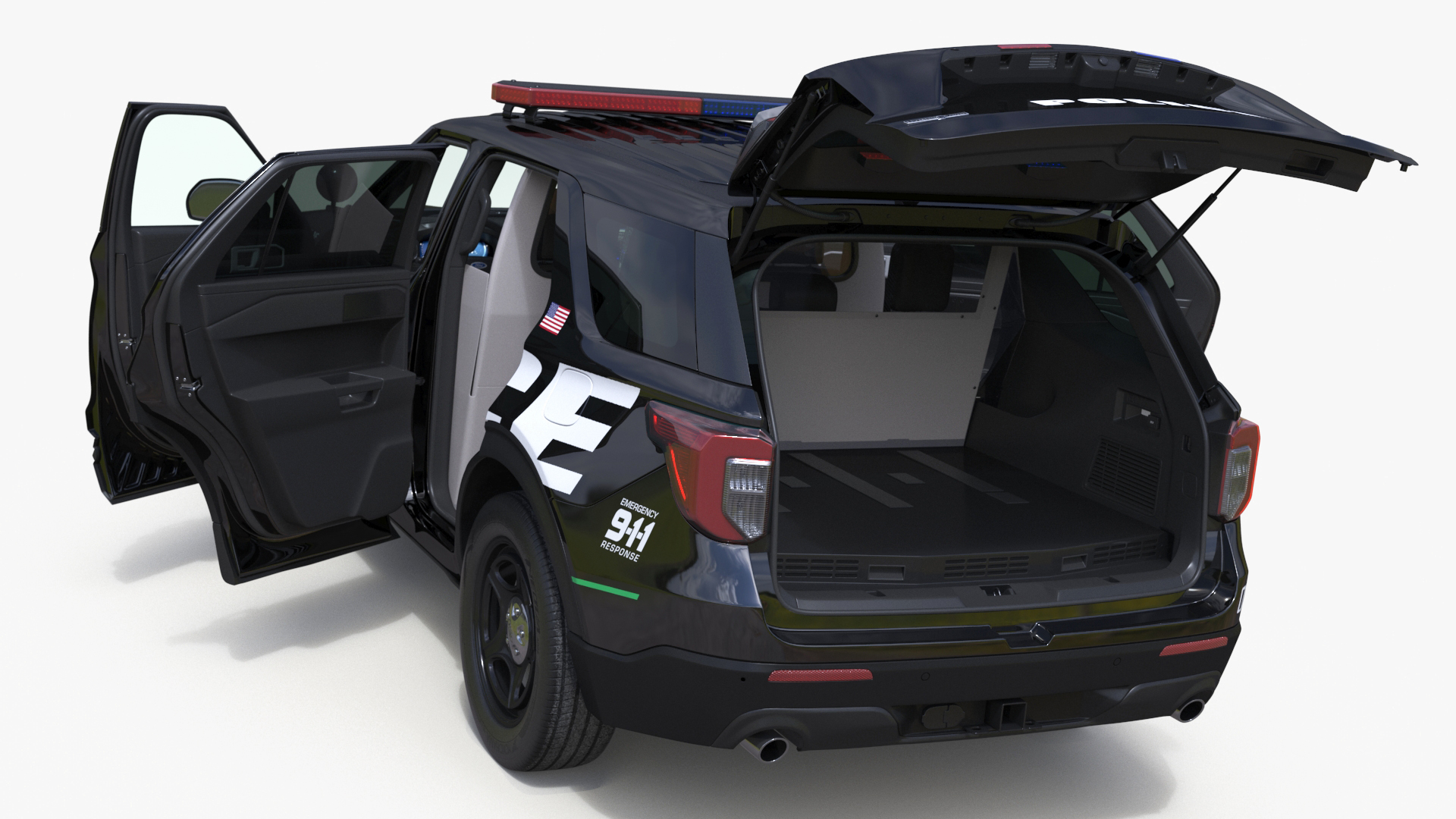 Ford Police Interceptor Utility Hybrid AWD 3D