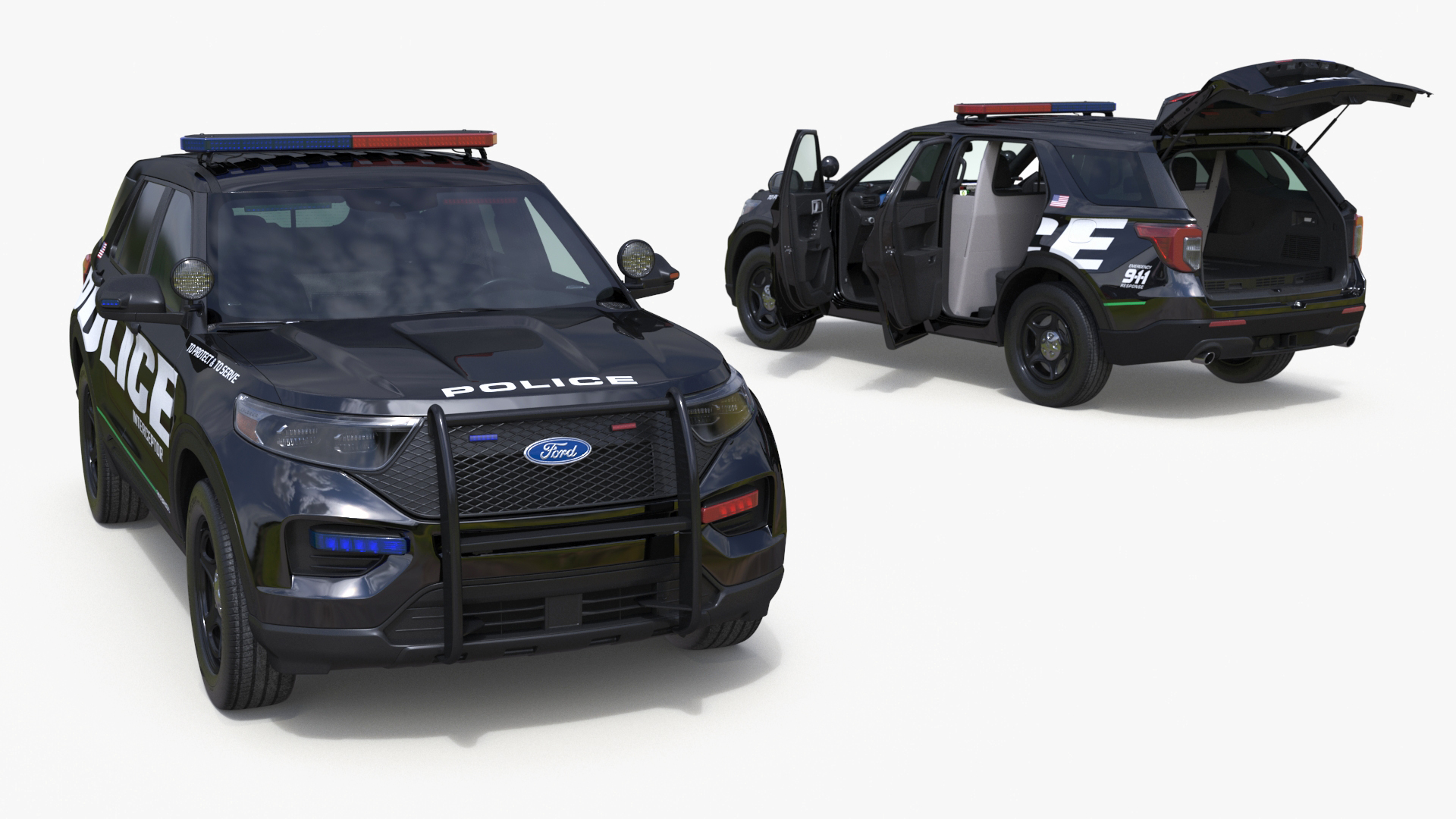 Ford Police Interceptor Utility Hybrid AWD 3D