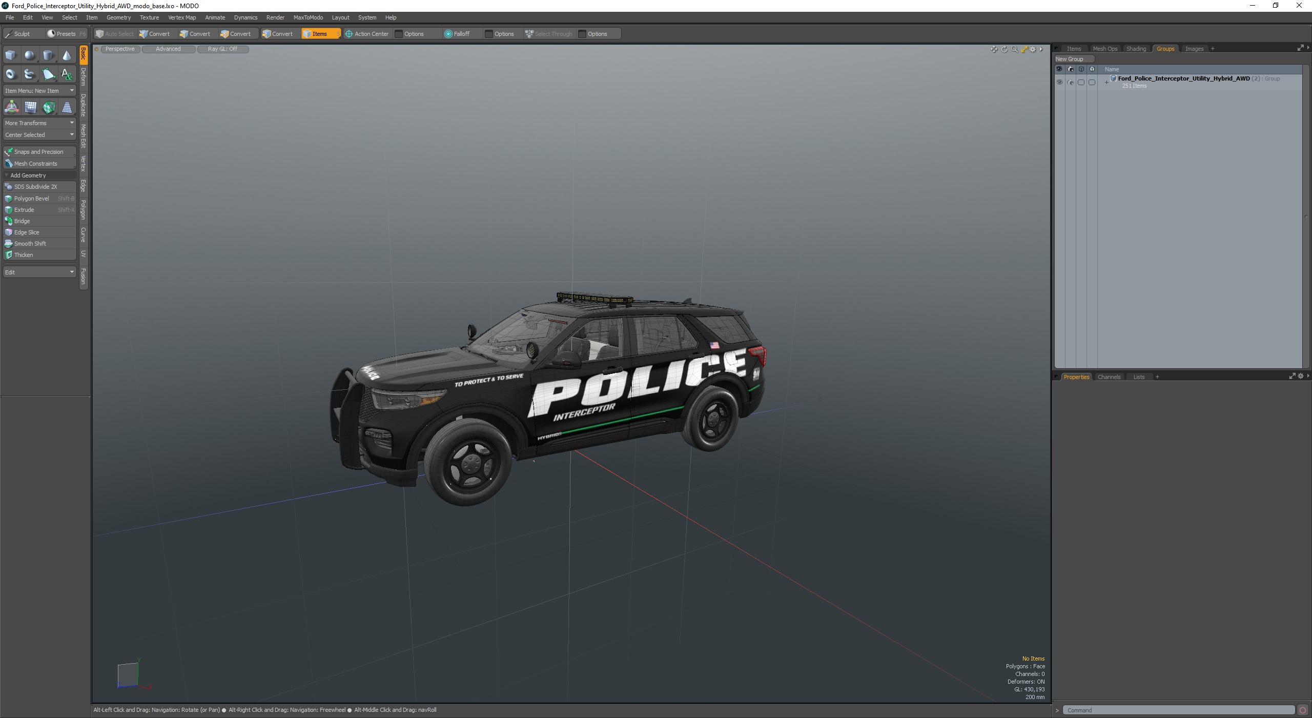 Ford Police Interceptor Utility Hybrid AWD 3D