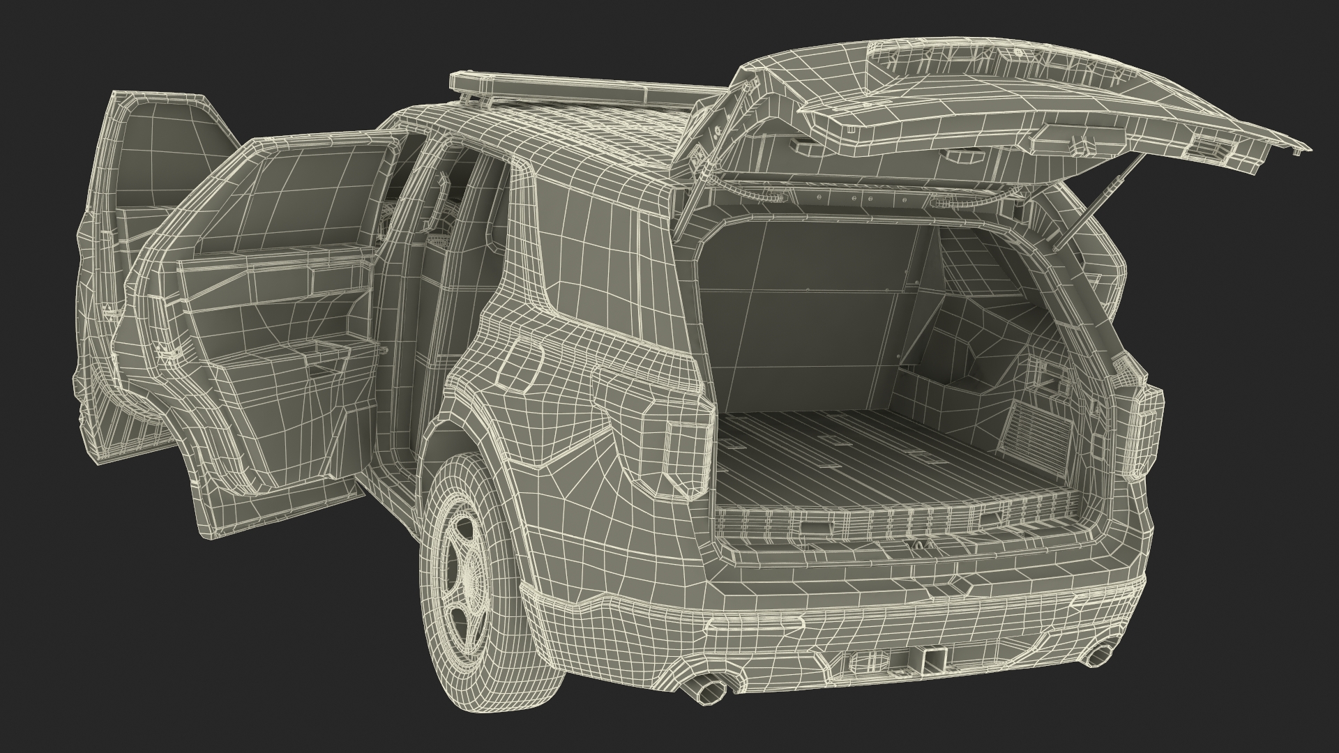 Ford Police Interceptor Utility Hybrid AWD 3D