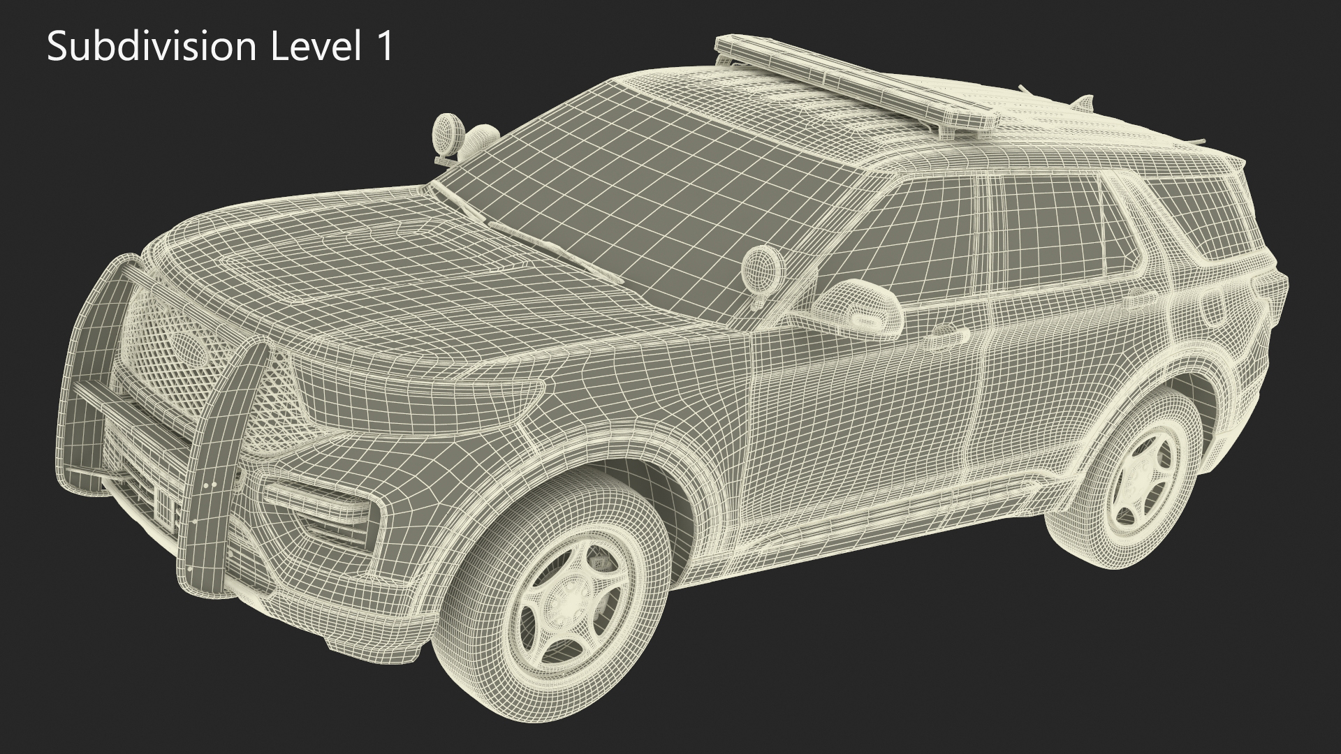 Ford Police Interceptor Utility Hybrid AWD 3D