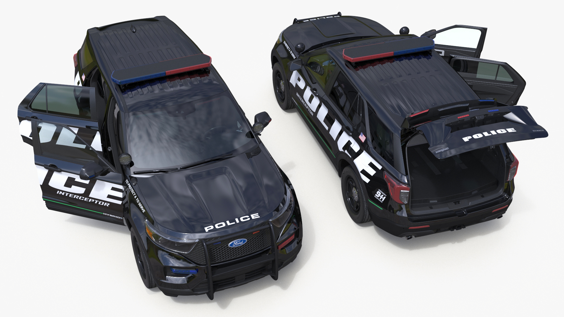Ford Police Interceptor Utility Hybrid AWD 3D