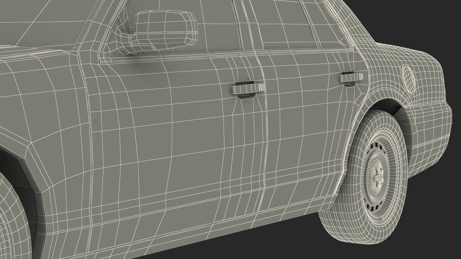 3D model Generic Yellow Taxi Simple Interior
