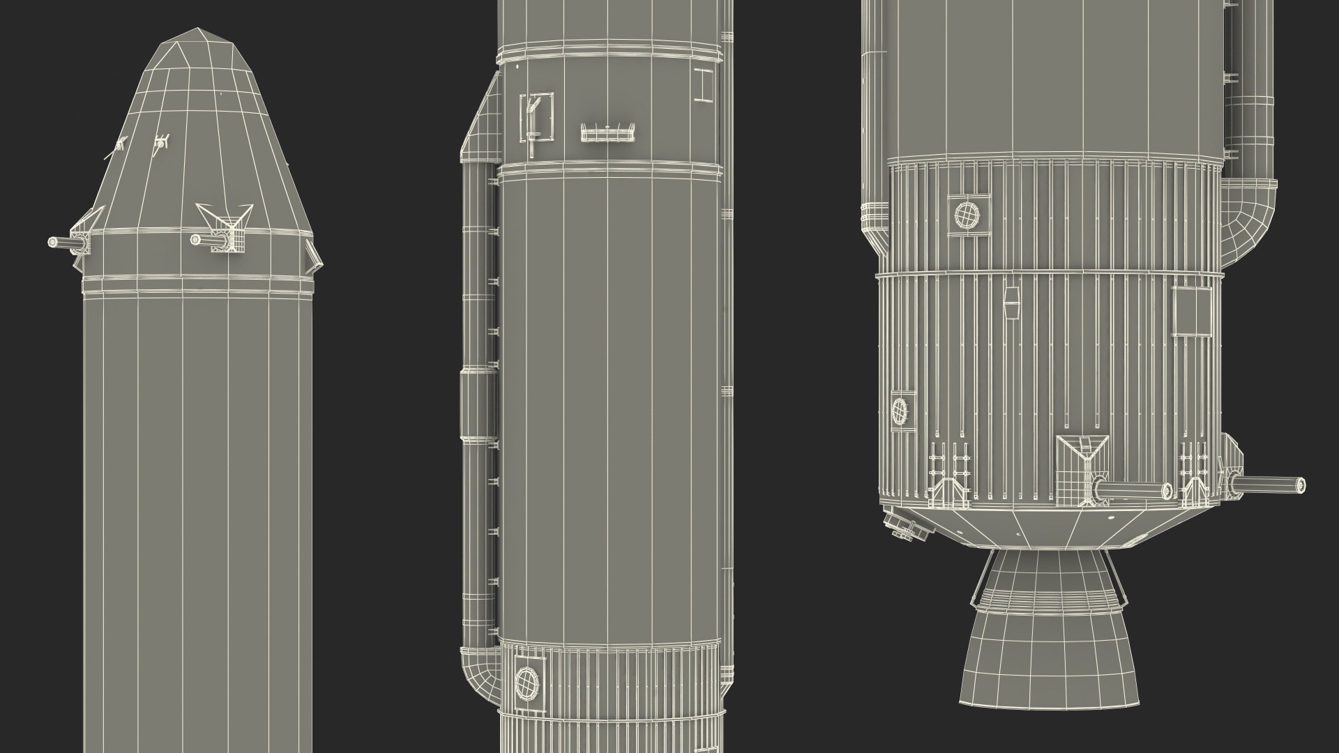 3D Angara A5 Rocket Tank